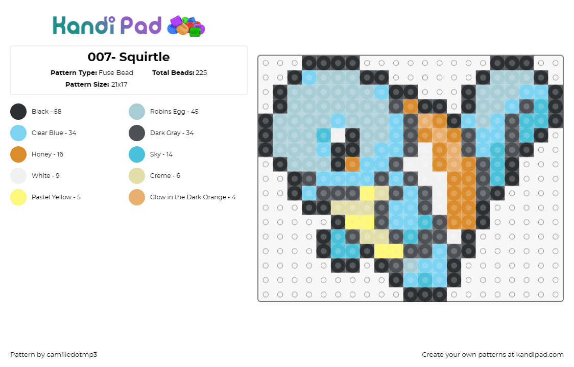 007 Squirtle Kandi Pad Kandi Patterns Fuse Bead Patterns Pony Bead Patterns 007 Squirtle Kandi Pad Kandi Patterns Fuse Bead Patterns Pony Bead Patterns