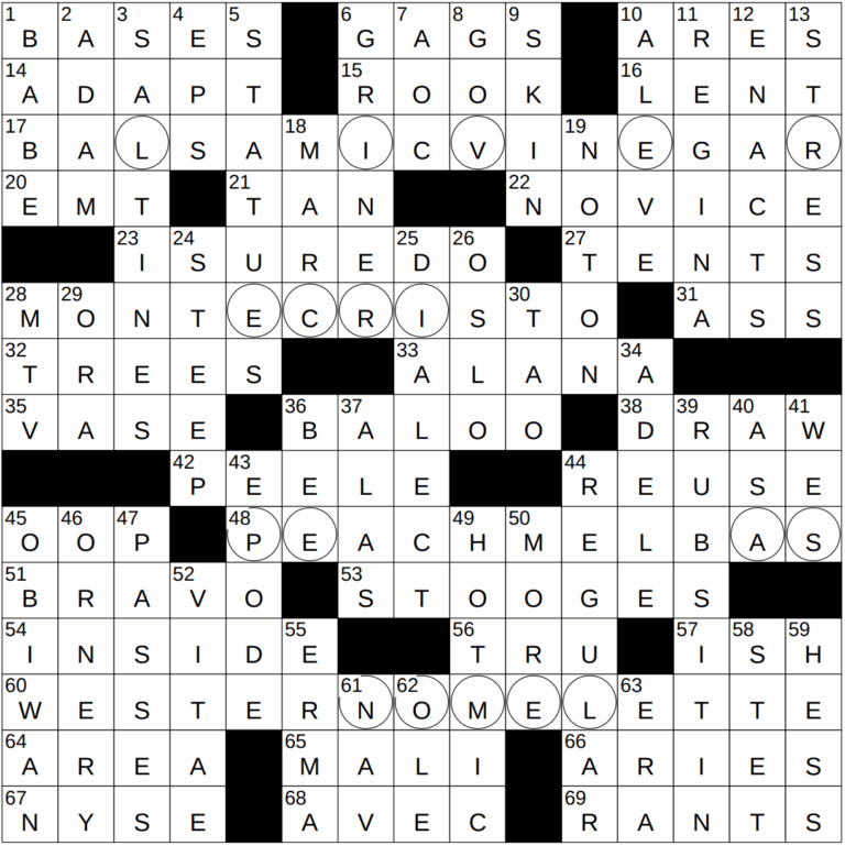 0823 23 NY Times Crossword 23 Aug 23 Wednesday NYXCrossword