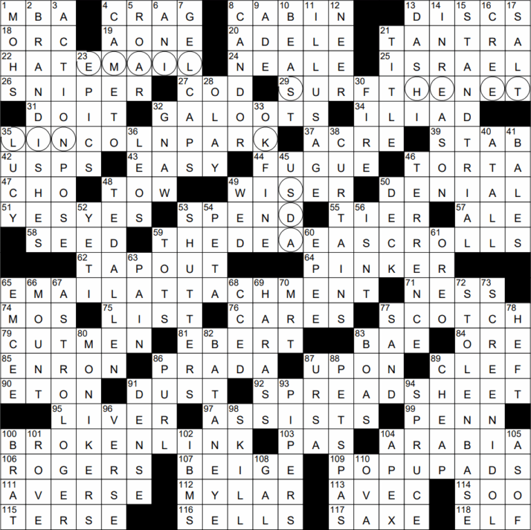 0903 23 NY Times Crossword 3 Sep 23 Sunday NYXCrossword