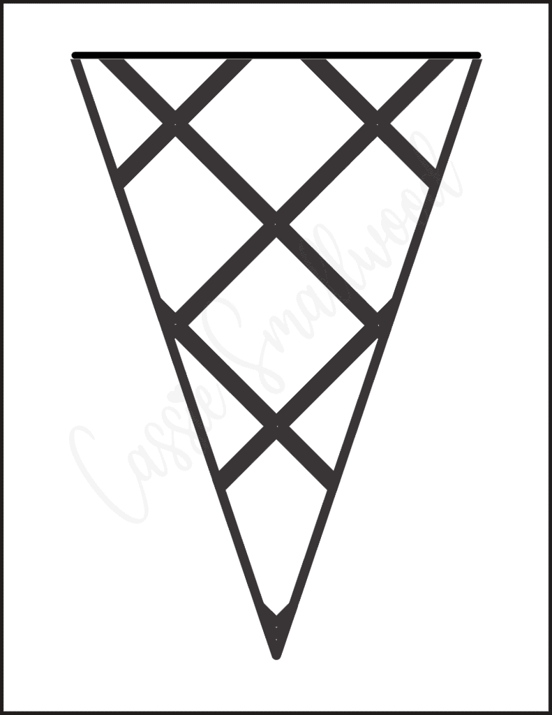 ice cream cone template printable free ice cream cone template printable free