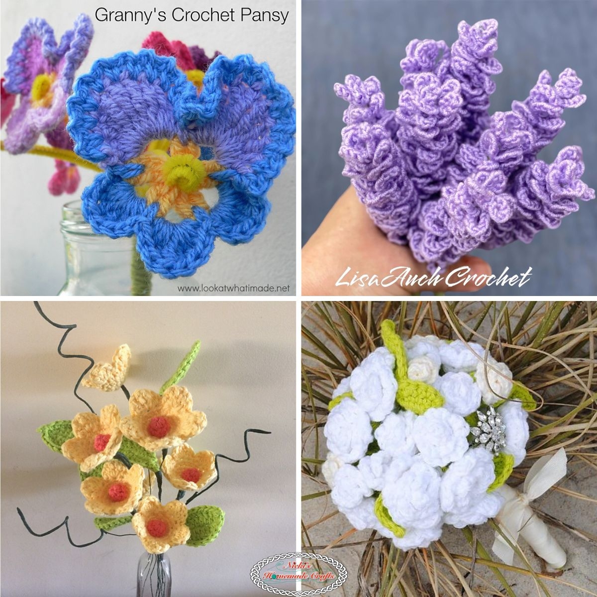 10 Free Beautiful Crochet Flower Bouquet Patterns Nicki s Homemade Crafts 10 Free Beautiful Crochet Flower Bouquet Patterns Nicki s Homemade Crafts