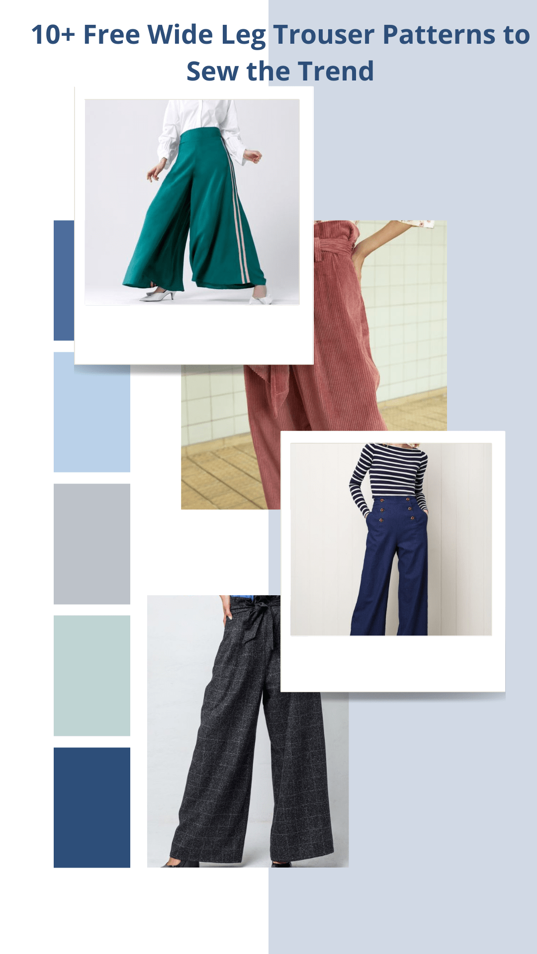 sewing pattern for wide leg trousers sewing pattern for wide leg trousers