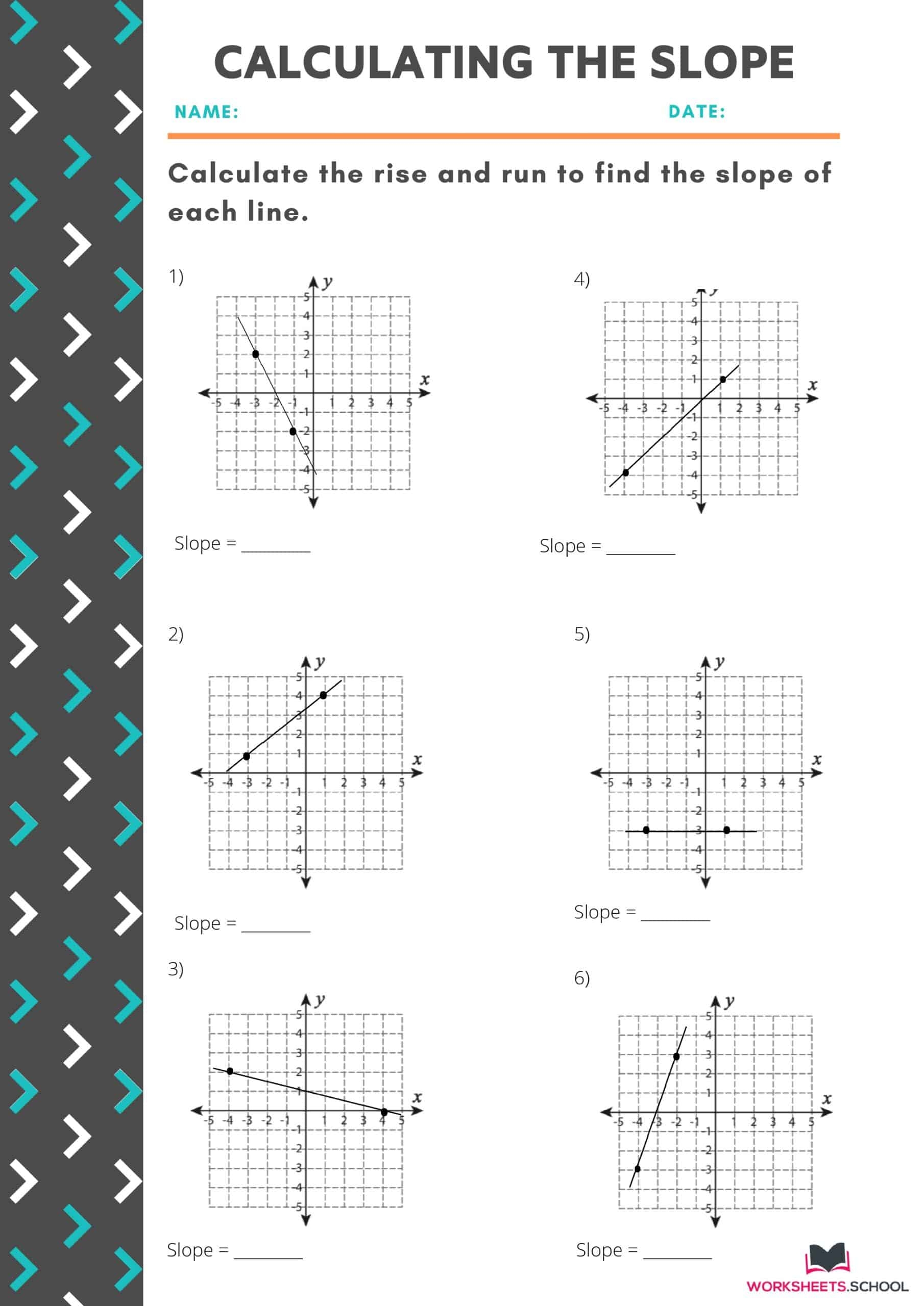 10 Variations Of Slope Worksheets with Answers EduWorksheets 10 Variations Of Slope Worksheets with Answers EduWorksheets