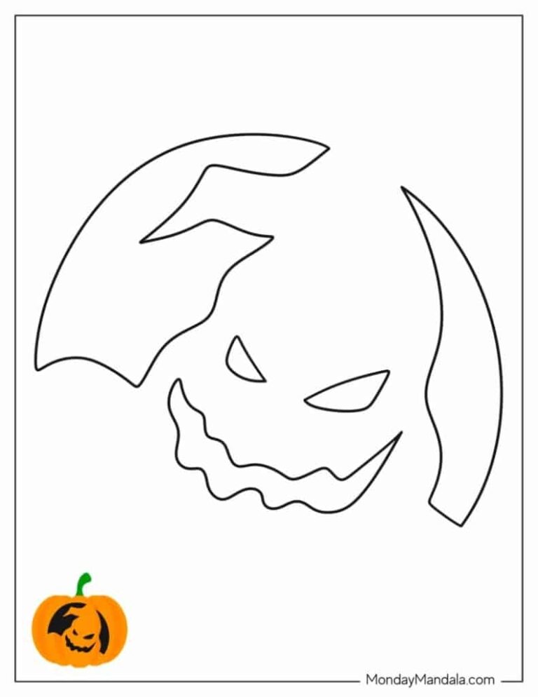 100 Pumpkin Carving Stencils Free PDF Printables 