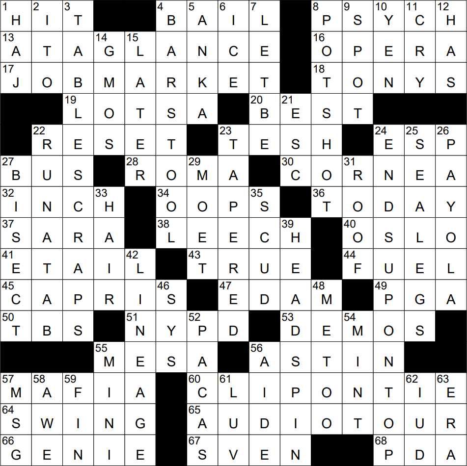 1005 23 NY Times Crossword 5 Oct 23 Thursday NYXCrossword