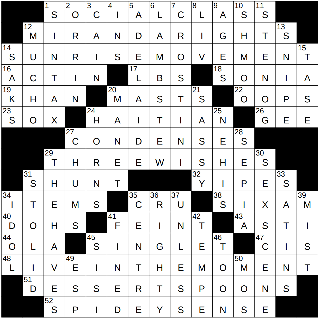 1029 22 NY Times Crossword 29 Oct 22 Saturday NYXCrossword