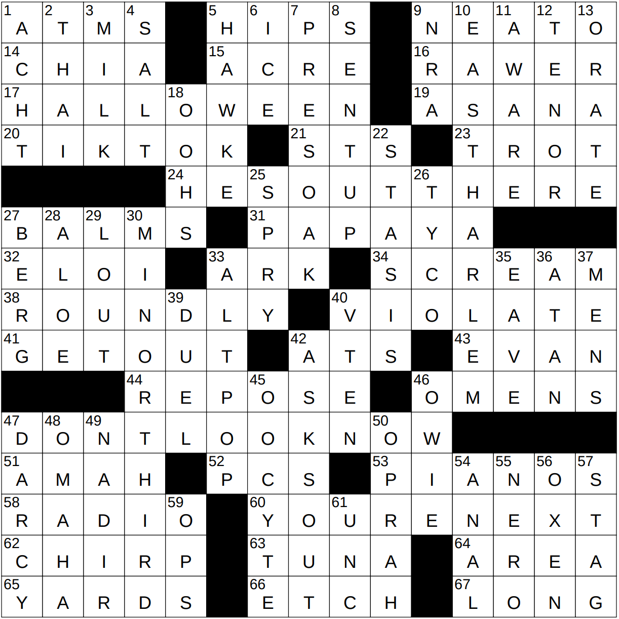 1031 23 NY Times Crossword 31 Oct 23 Tuesday NYXCrossword 1031 23 NY Times Crossword 31 Oct 23 Tuesday NYXCrossword