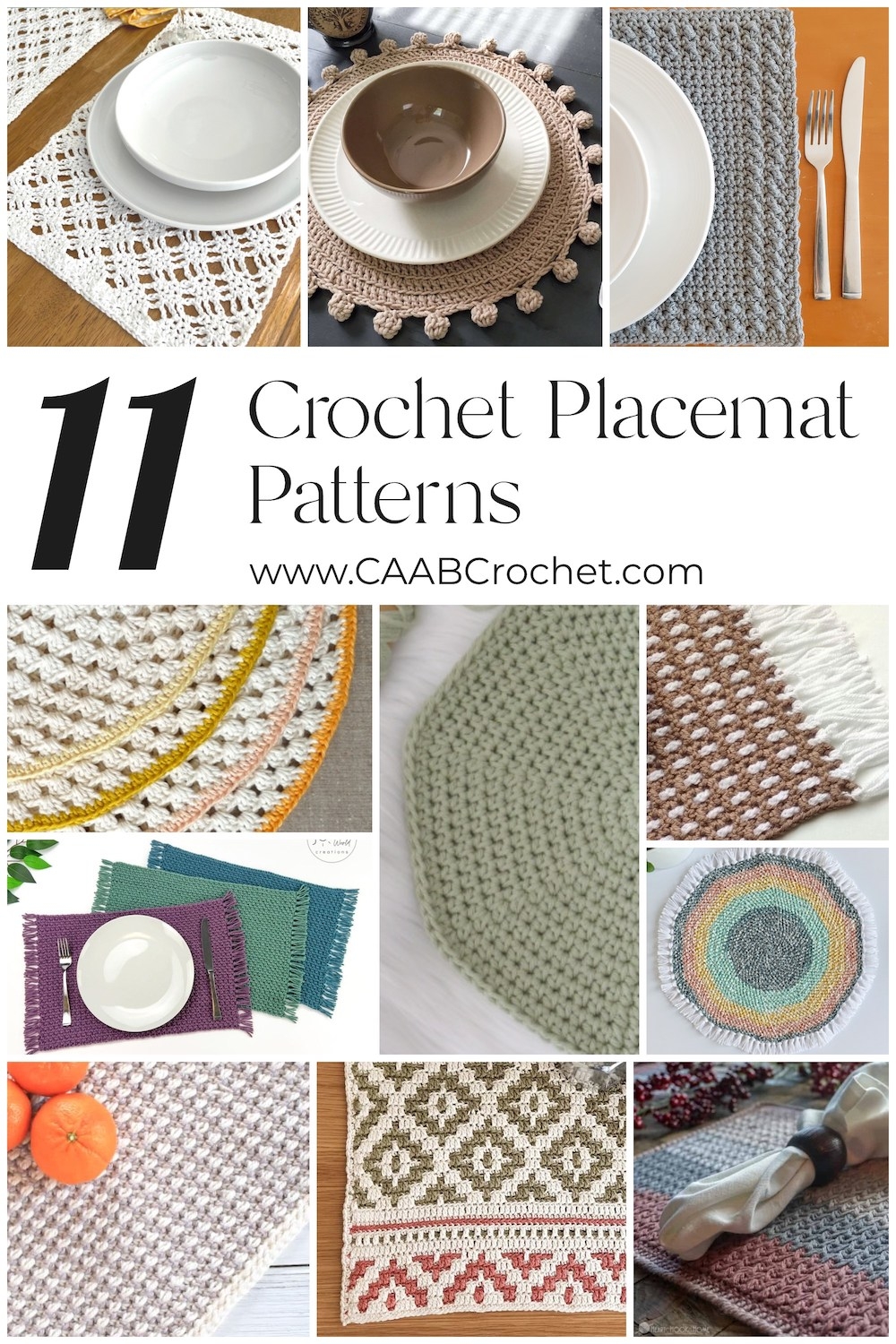 11 Crochet Placemat Patterns CAAB Crochet 11 Crochet Placemat Patterns CAAB Crochet