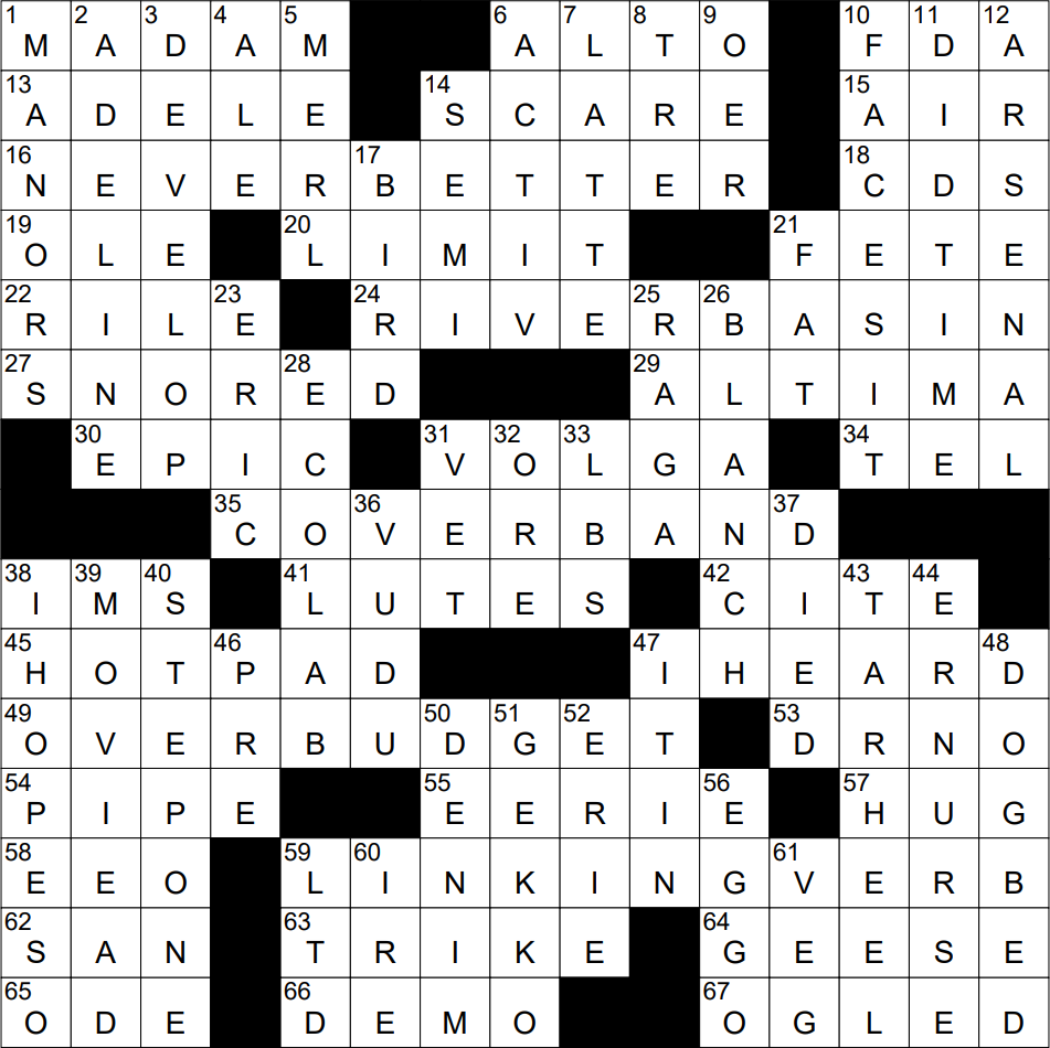 1101 22 NY Times Crossword 1 Nov 22 Tuesday NYXCrossword