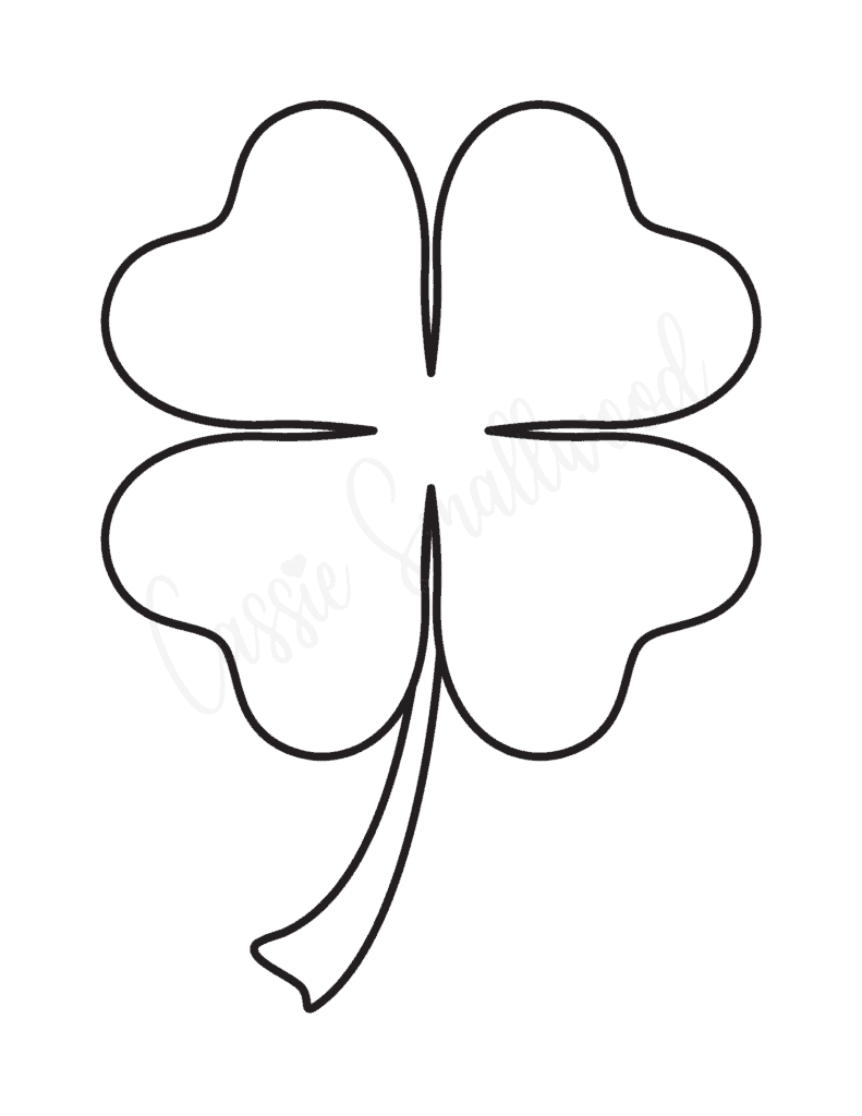 12 Cute Four Leaf Clover Printable Templates FREE Cassie Smallwood 12 Cute Four Leaf Clover Printable Templates FREE Cassie Smallwood