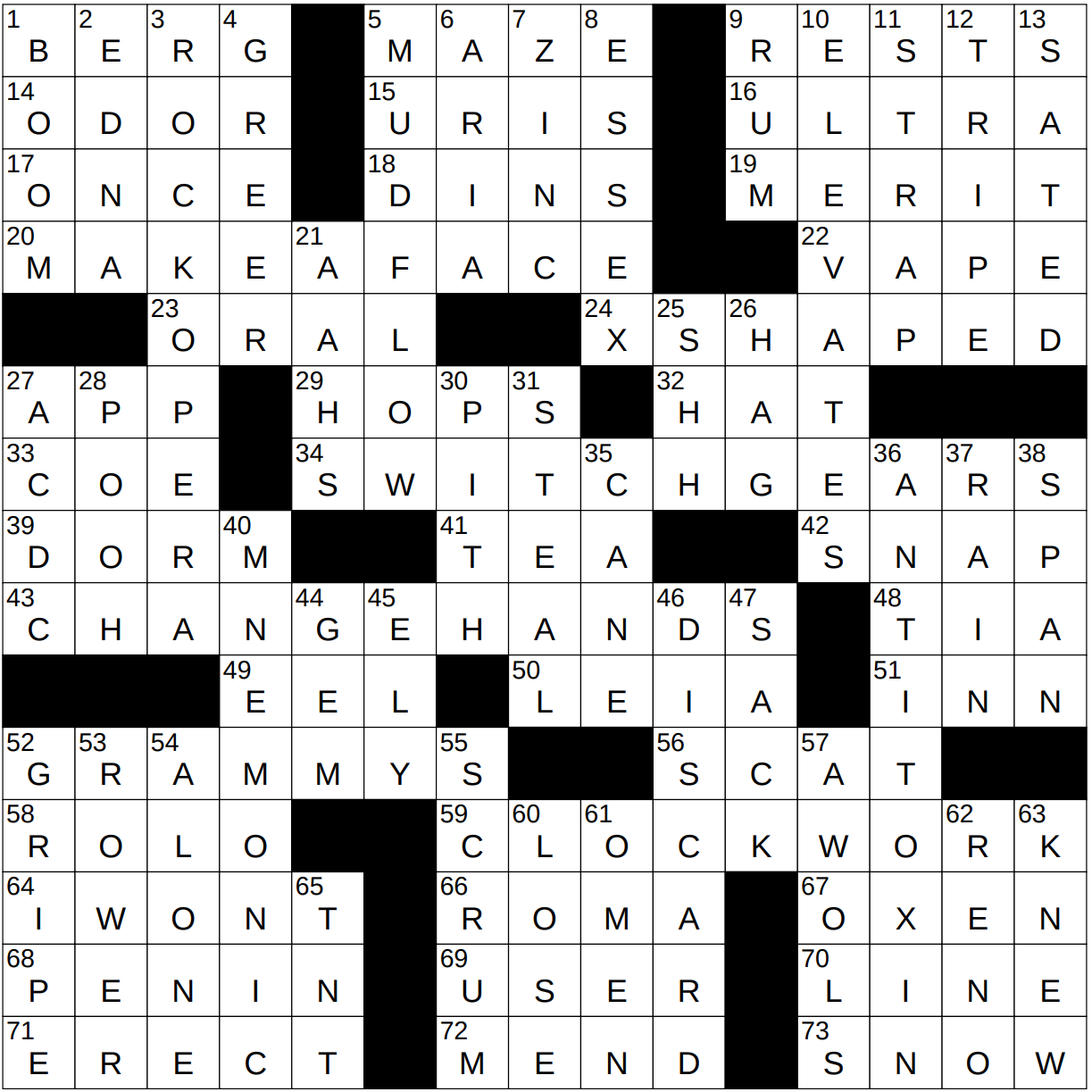 1226 22 NY Times Crossword 26 Dec 22 Monday NYXCrossword 1226 22 NY Times Crossword 26 Dec 22 Monday NYXCrossword
