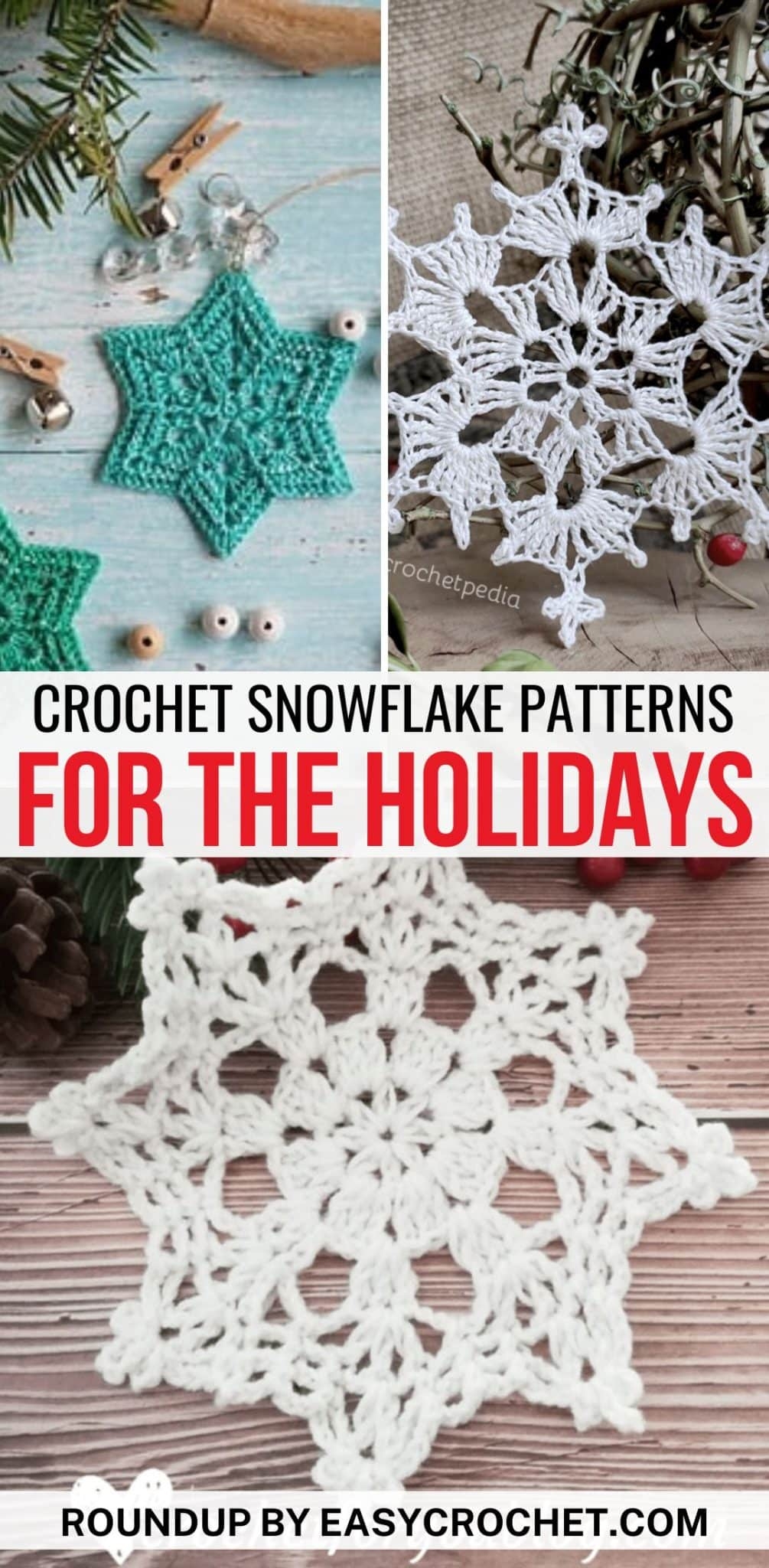 14 Crochet Snowflake Patterns You ll Love Easy Crochet Patterns 14 Crochet Snowflake Patterns You ll Love Easy Crochet Patterns