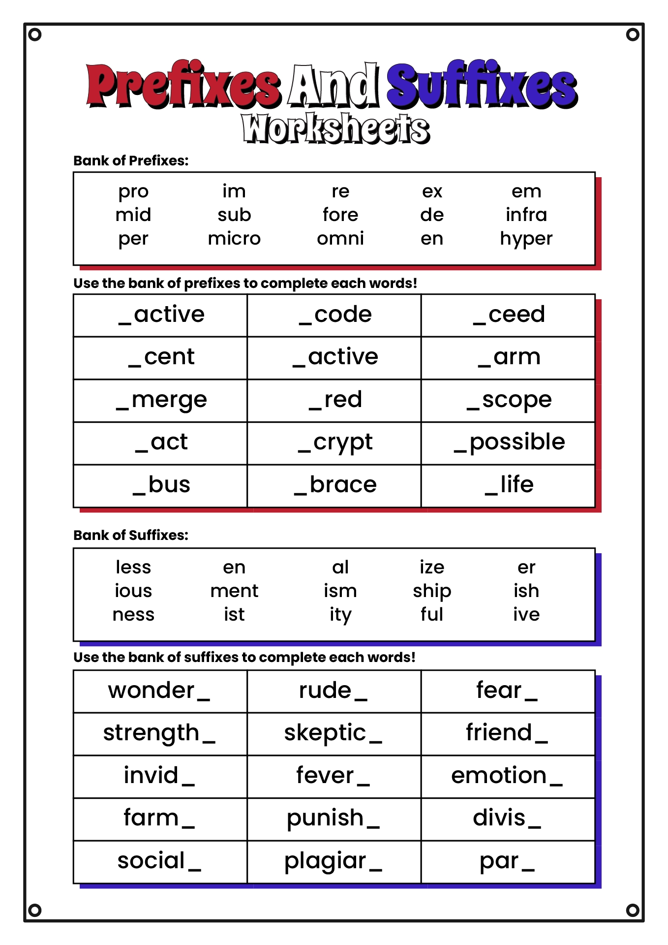 14 ROOT WORDS Prefixes And Suffixes Worksheets Free PDF At Worksheeto 14 ROOT WORDS Prefixes And Suffixes Worksheets Free PDF At Worksheeto