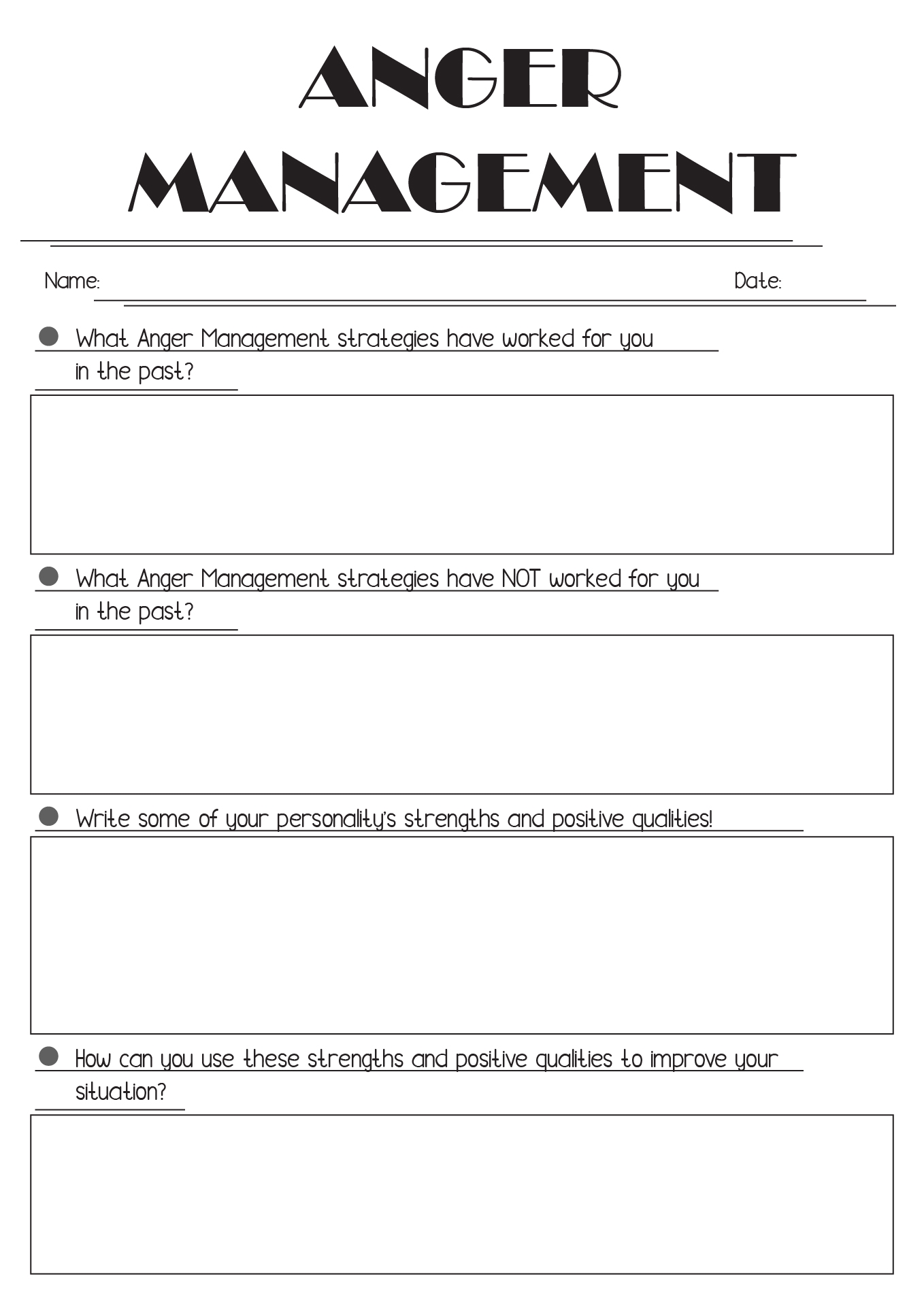 15 Anger Coping Worksheets Free PDF At Worksheeto 15 Anger Coping Worksheets Free PDF At Worksheeto