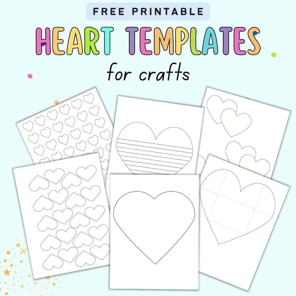 free printable heart templates