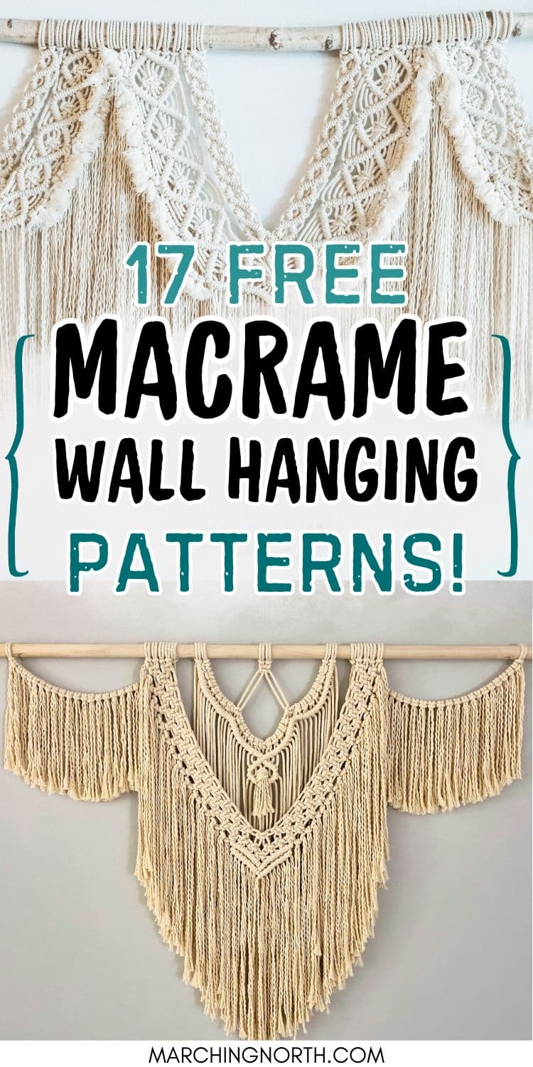 17 Free DIY Large Macrame Wall Hanging Patterns with Videos Marching North 17 Free DIY Large Macrame Wall Hanging Patterns with Videos Marching North
