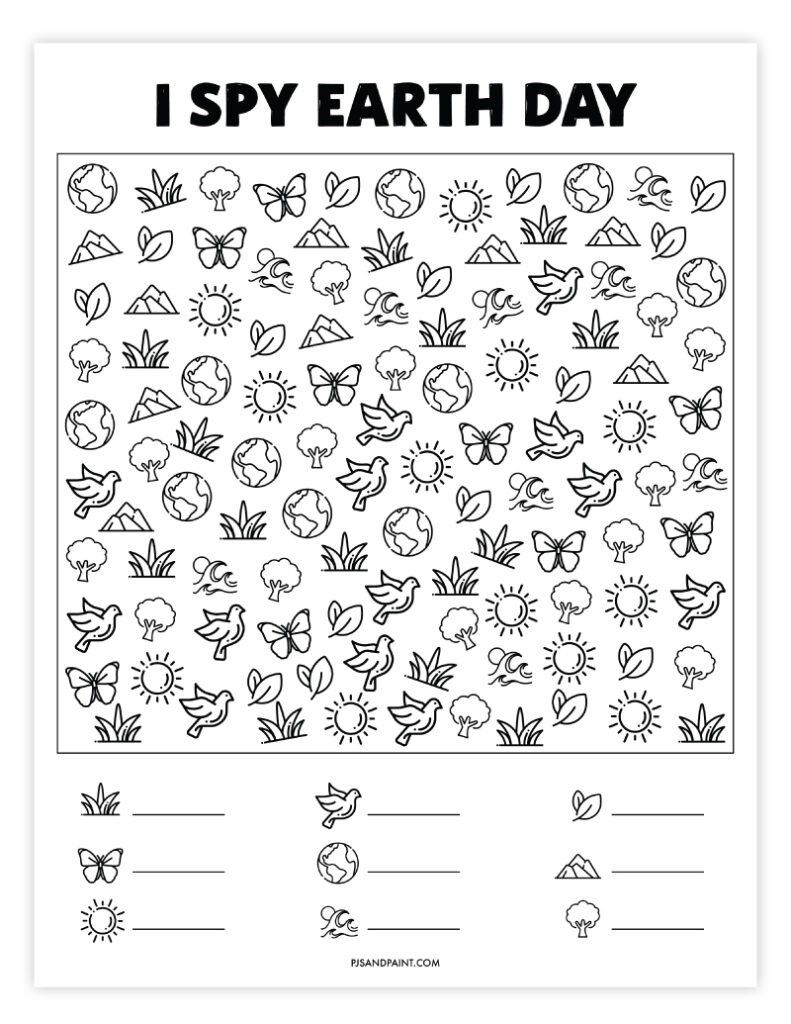 18 Free Printable Earth Day Games And Activities Pjs And Paint 18 Free Printable Earth Day Games And Activities Pjs And Paint