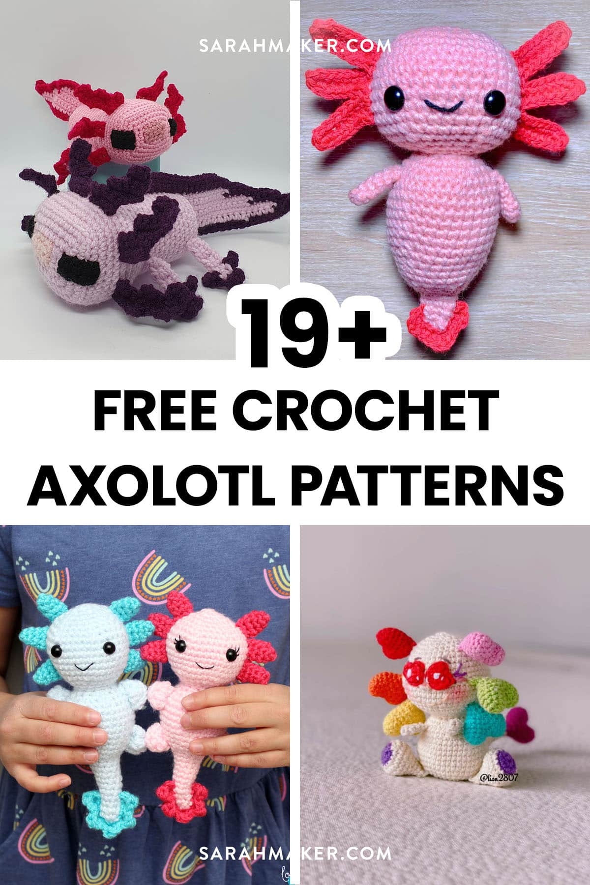 19 Free Crochet Axolotl Patterns Sarah Maker 19 Free Crochet Axolotl Patterns Sarah Maker
