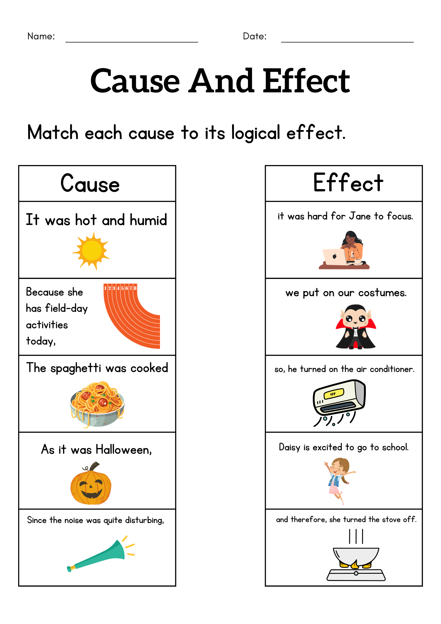 1st Grade Cause And Effect Worksheet Cause And Effect Activity Sheets For Kids Teaching Resources 1st Grade Cause And Effect Worksheet Cause And Effect Activity Sheets For Kids Teaching Resources