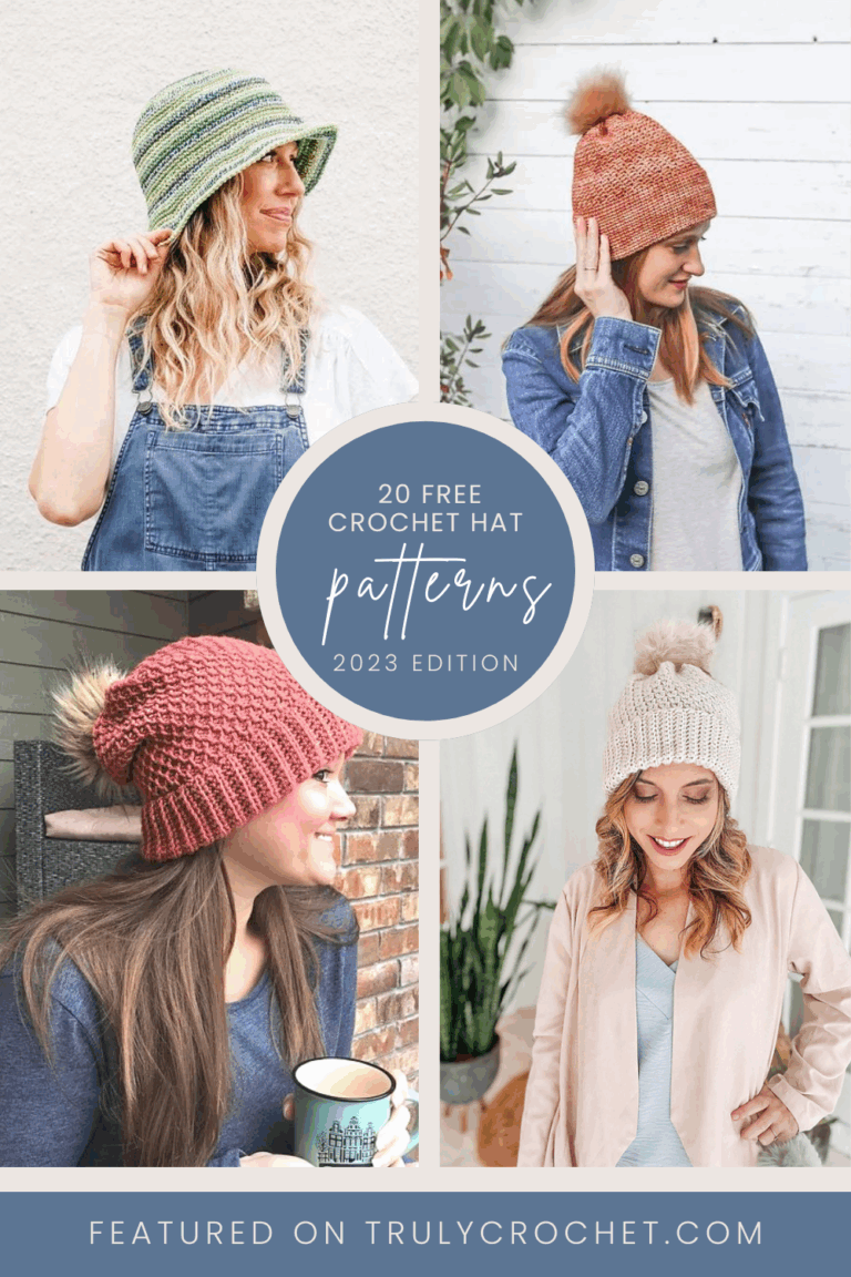 20 Free Crochet Hat Patterns 2023 Edition Truly Crochet