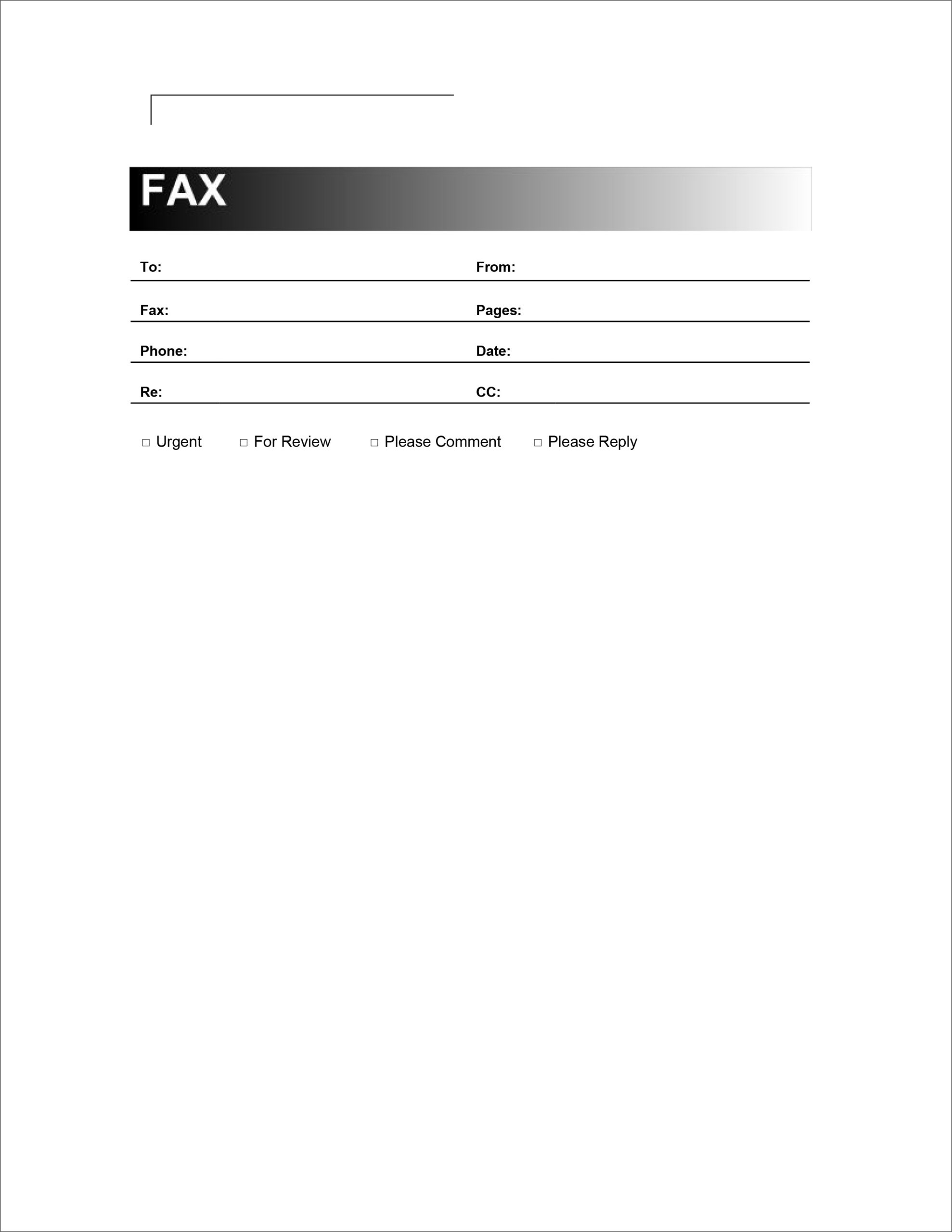 fax cover template printable fax cover template printable
