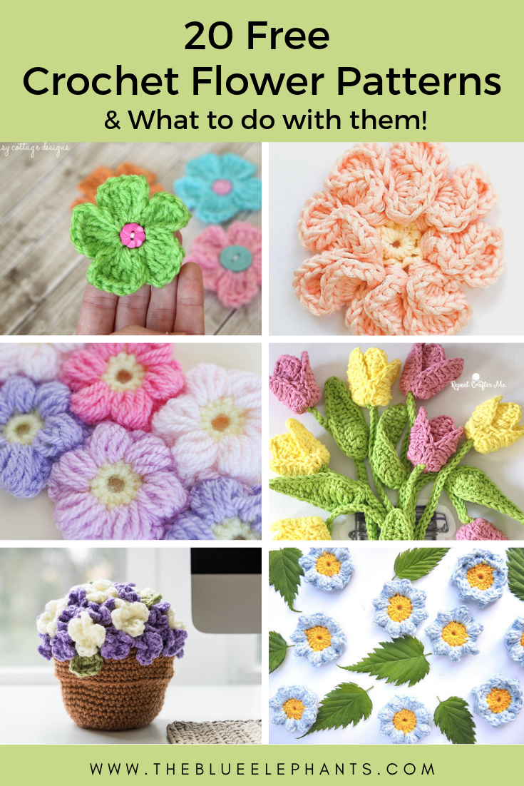10 free crochet flower patterns 10 free crochet flower patterns