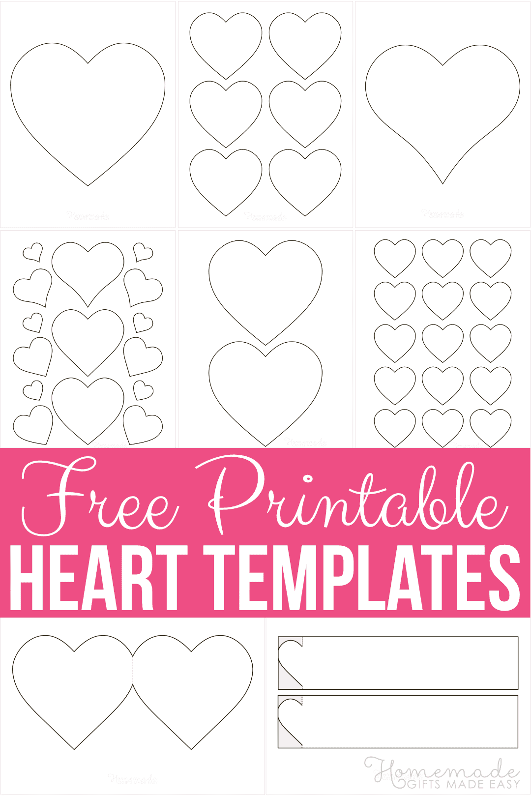 printable heart template free