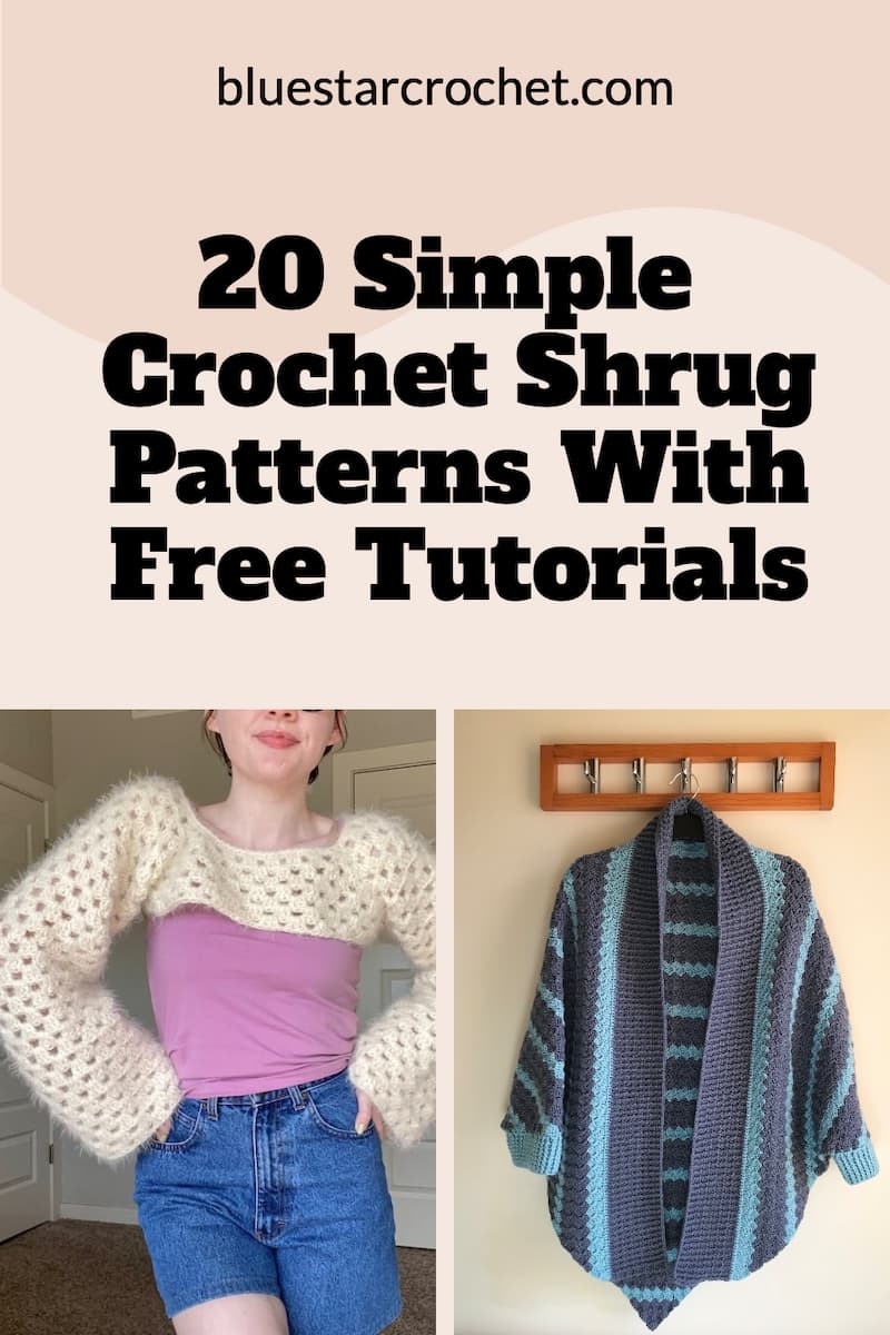 20 Simple Crochet Shrug Patterns With Free Tutorials Blue Star Crochet 20 Simple Crochet Shrug Patterns With Free Tutorials Blue Star Crochet