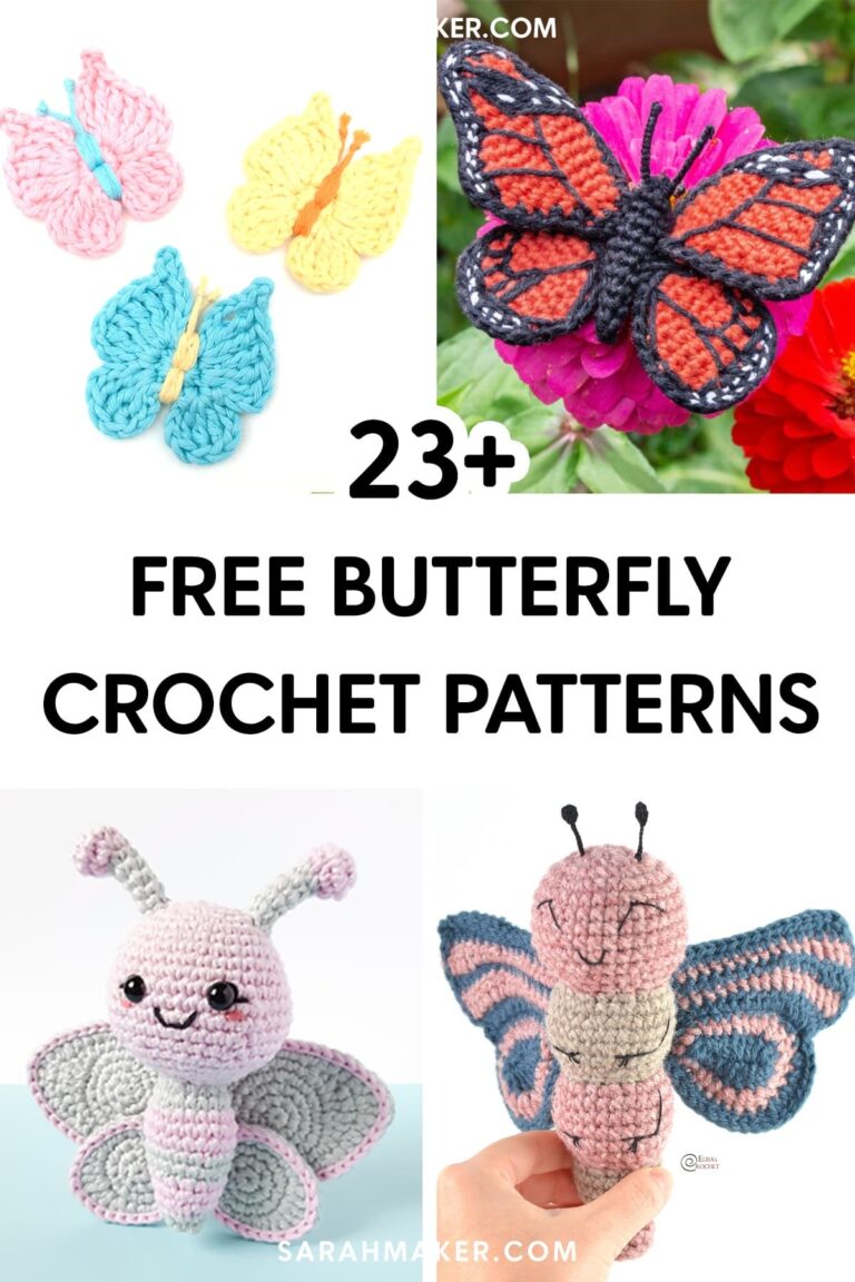 23 Free Crochet Butterfly Patterns Sarah Maker