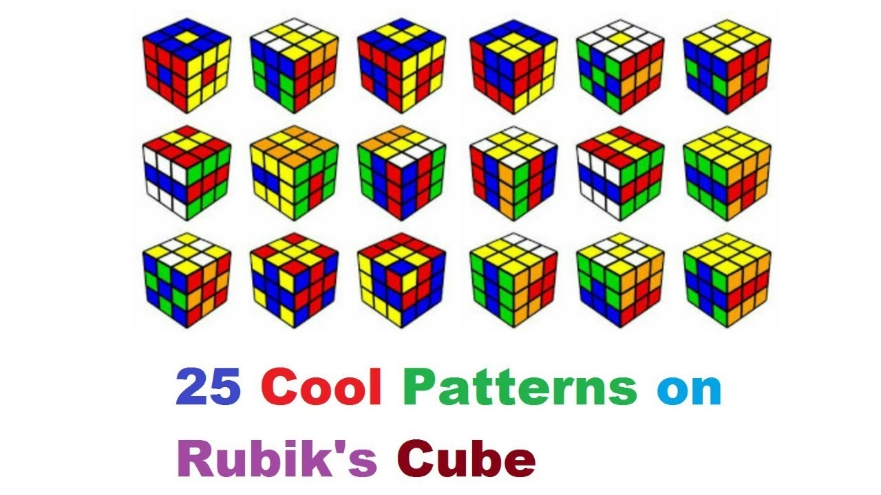 25 Cool Patterns On Rubik s Cube YouTube 25 Cool Patterns On Rubik s Cube YouTube