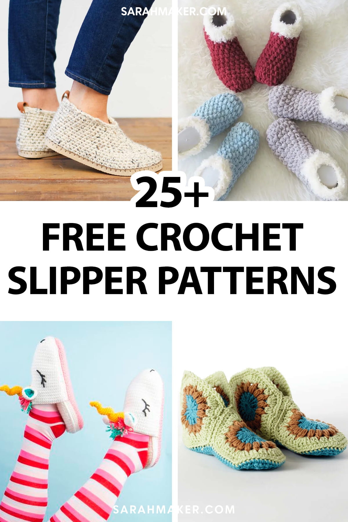 25 Cozy Crochet Slipper Patterns All Free Sarah Maker 25 Cozy Crochet Slipper Patterns All Free Sarah Maker
