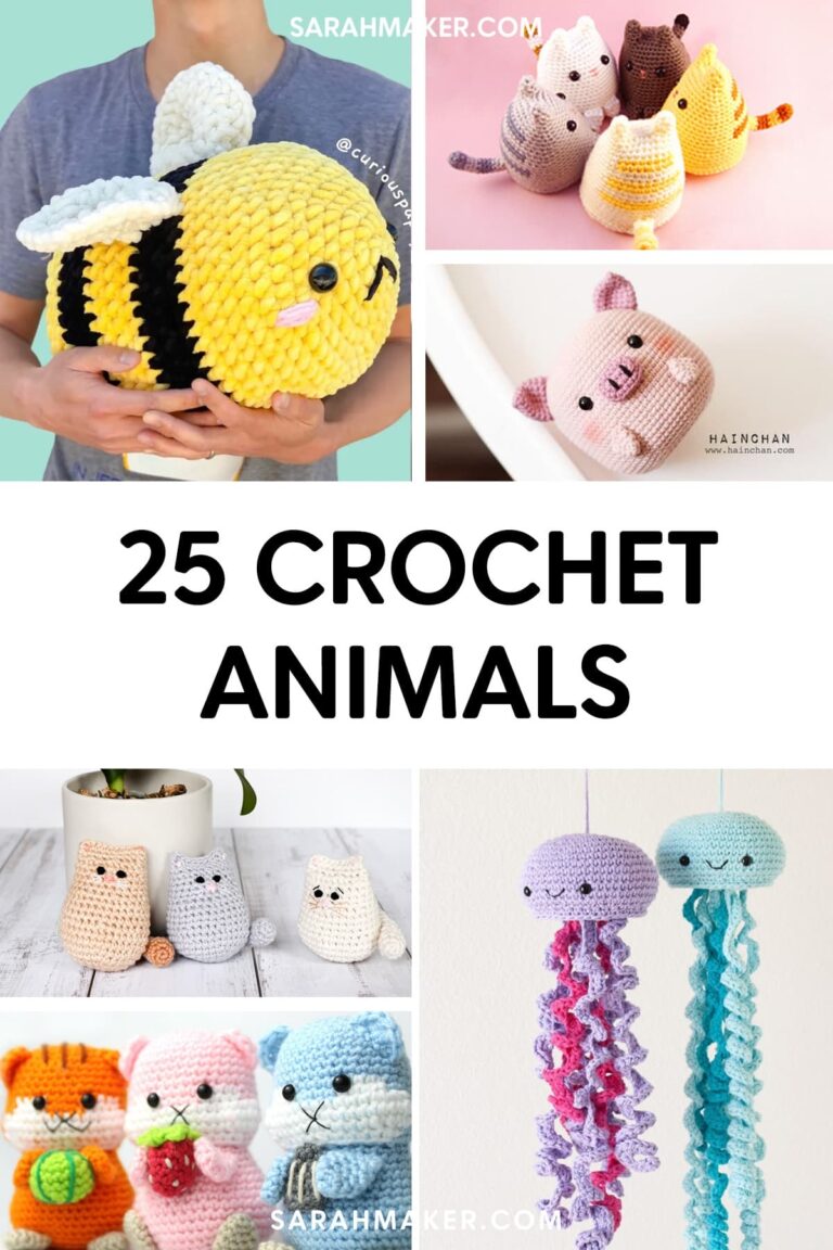 25 Easy Crochet Animal Patterns For Beginners Sarah Maker