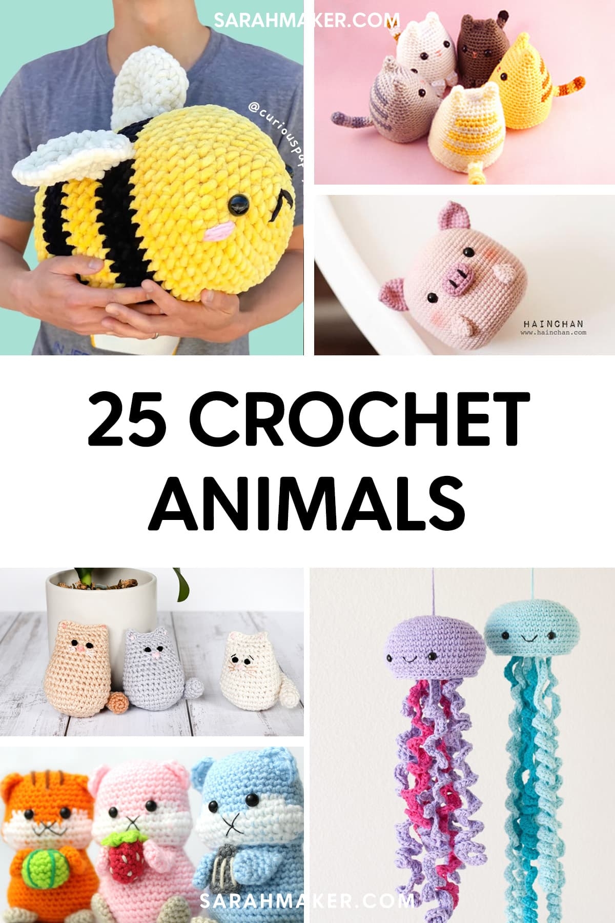 25 Easy Crochet Animal Patterns For Beginners Sarah Maker 25 Easy Crochet Animal Patterns For Beginners Sarah Maker