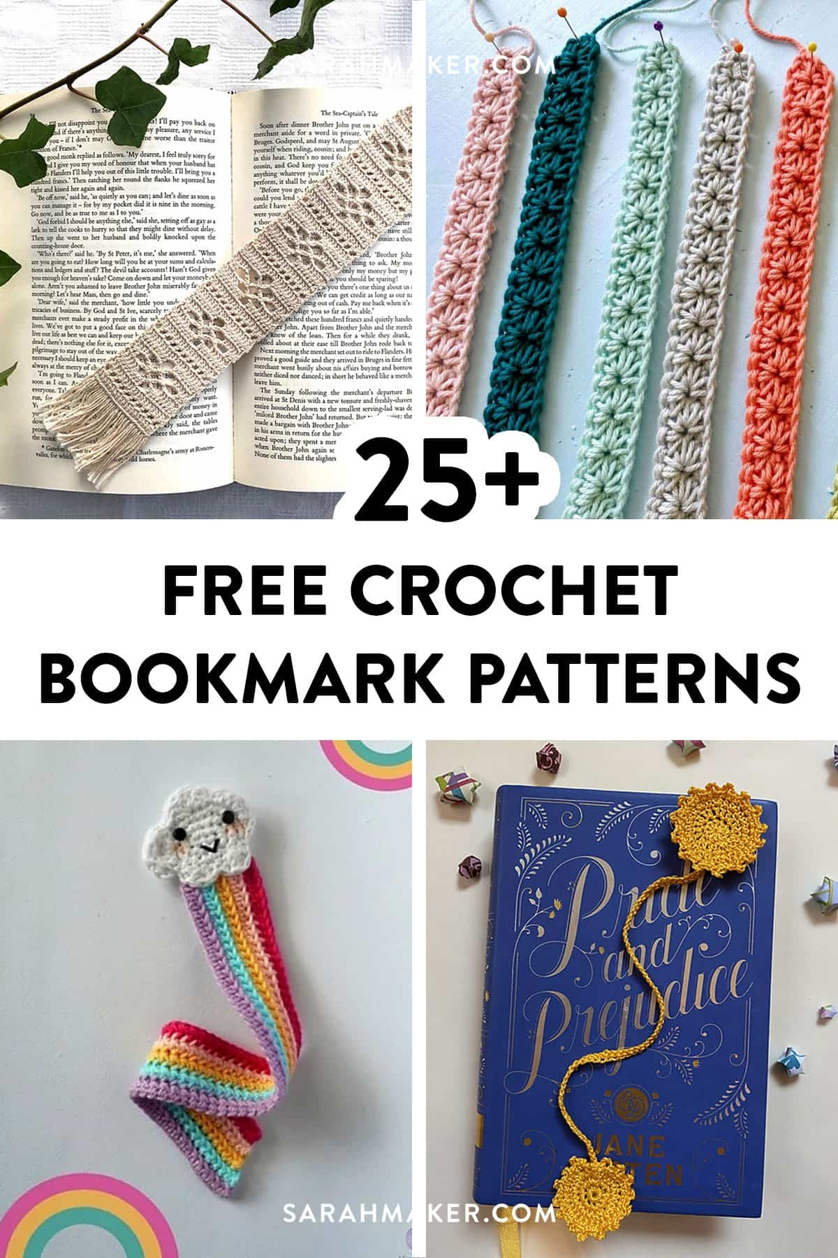 25 Free Crochet Bookmark Patterns Sarah Maker 25 Free Crochet Bookmark Patterns Sarah Maker