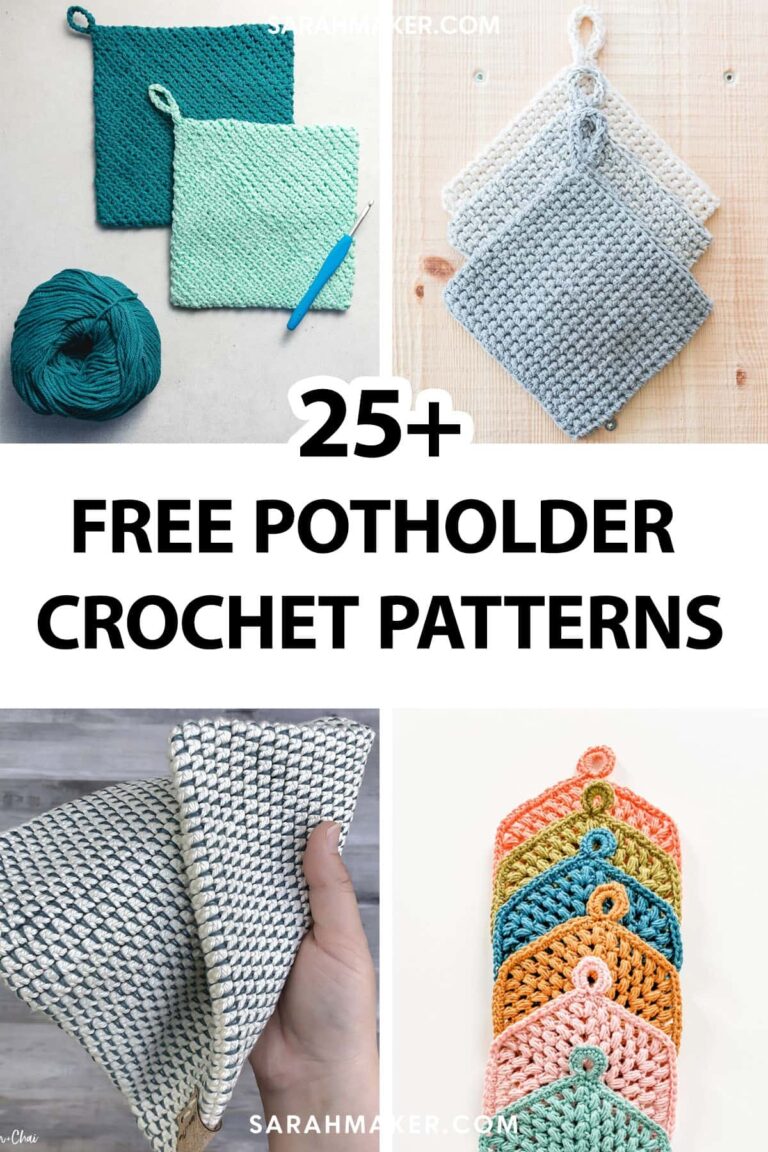 25 Free Crochet Potholder Patterns Sarah Maker