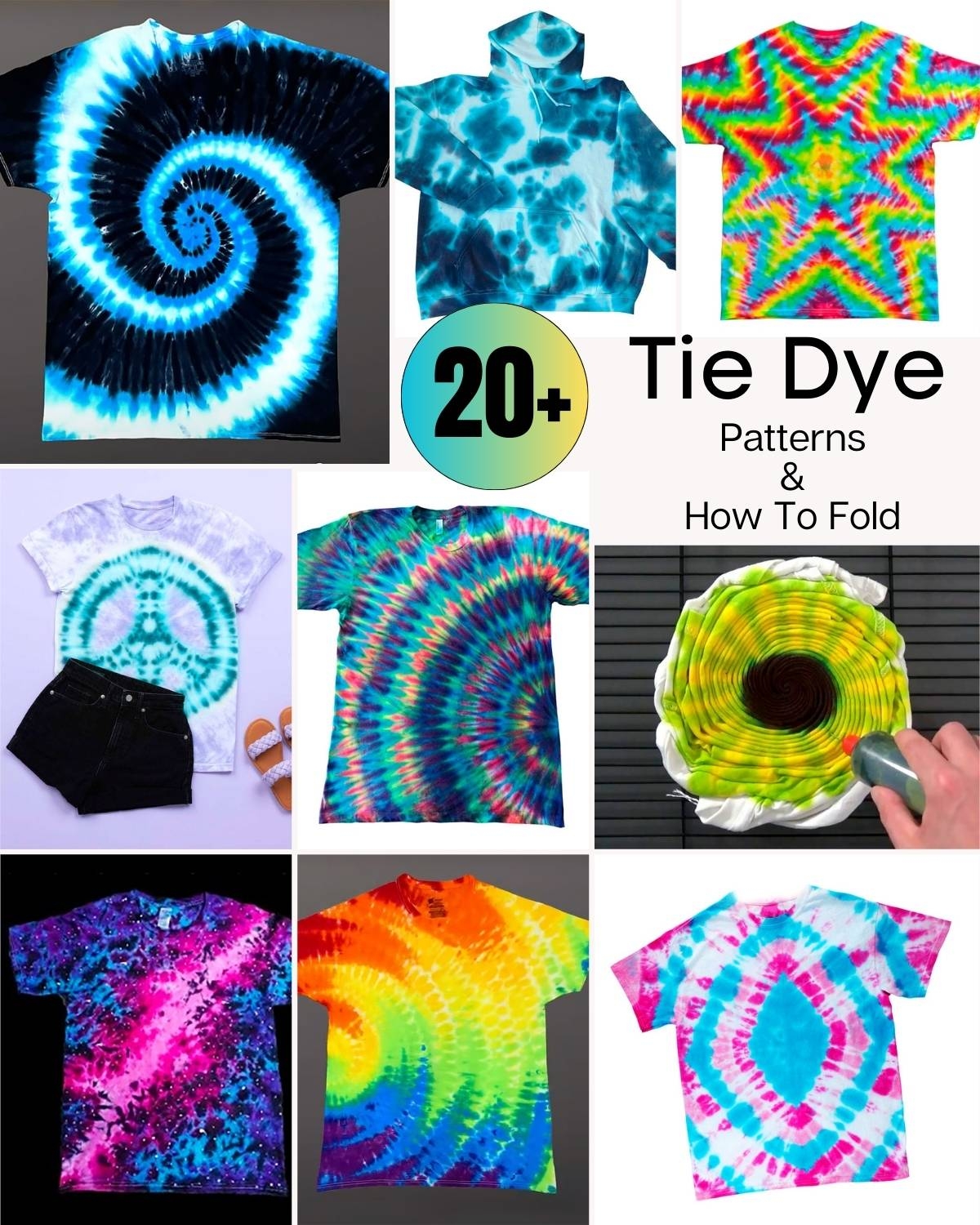 25 Unique Tie Dye Patterns How To Tie Dye Craft Passion 25 Unique Tie Dye Patterns How To Tie Dye Craft Passion