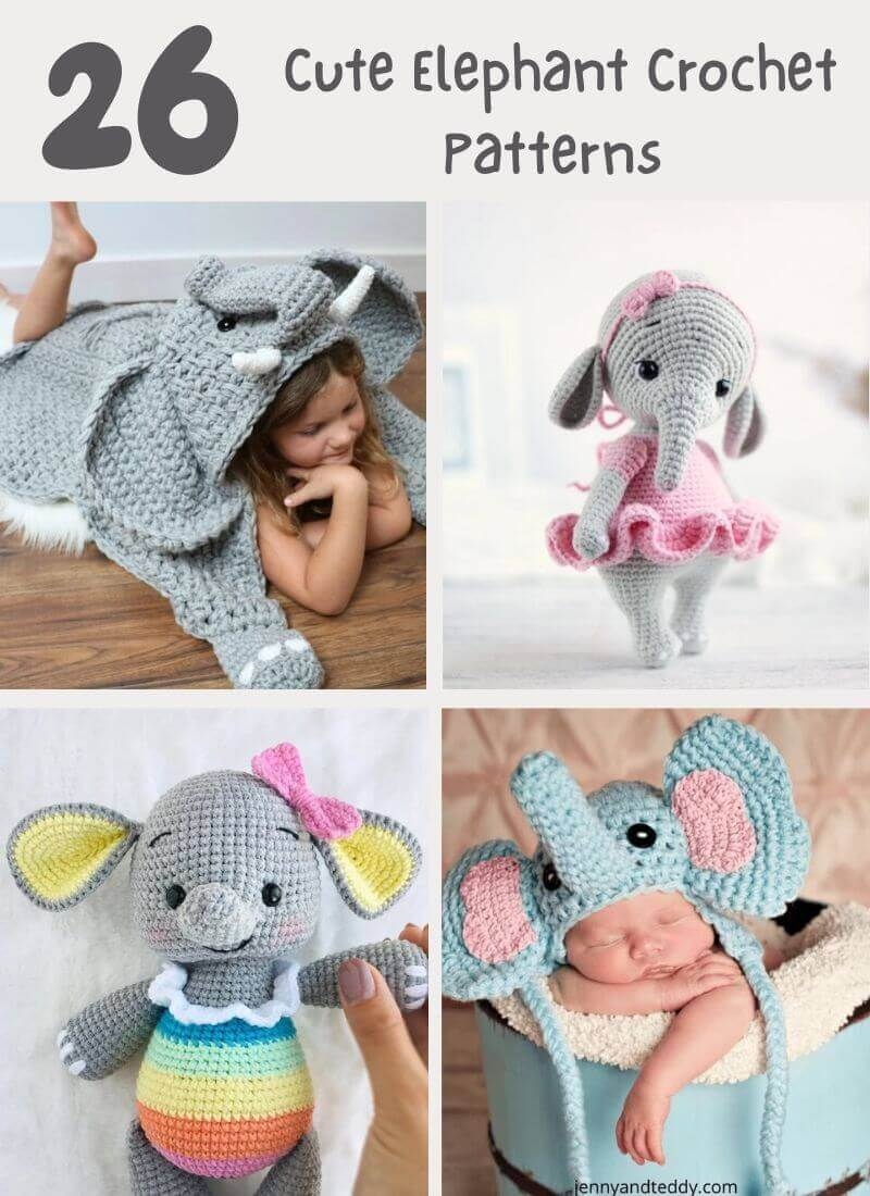 26 Adorable Elephant Crochet Patterns Zamiguz Handmade 26 Adorable Elephant Crochet Patterns Zamiguz Handmade