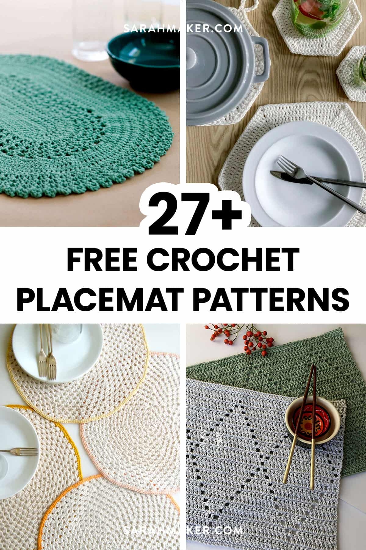 27 Free And Easy Crochet Placemat Patterns Sarah Maker 27 Free And Easy Crochet Placemat Patterns Sarah Maker