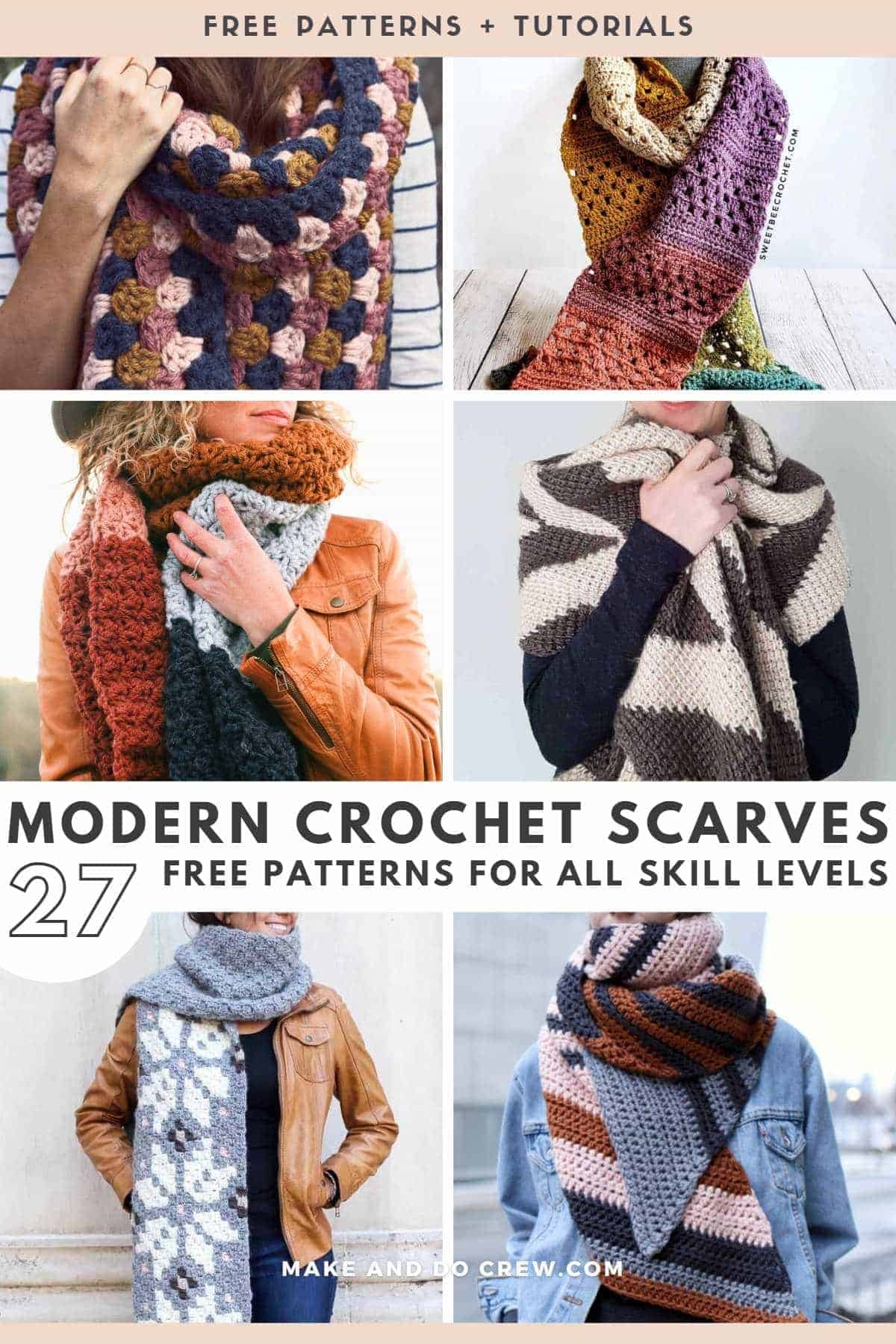 27 Free Easy Crochet Scarf Patterns Beginner Friendly 27 Free Easy Crochet Scarf Patterns Beginner Friendly