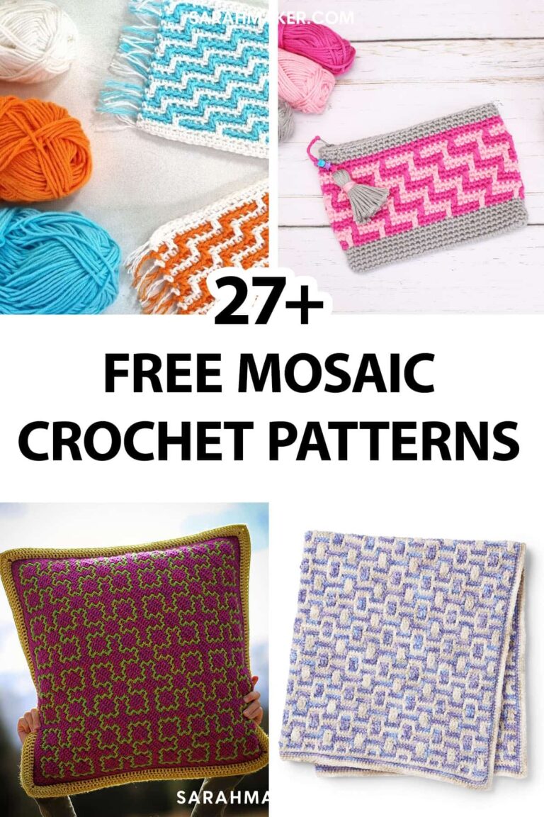 27 Free Mosaic Crochet Patterns For All Skill Levels Sarah Maker