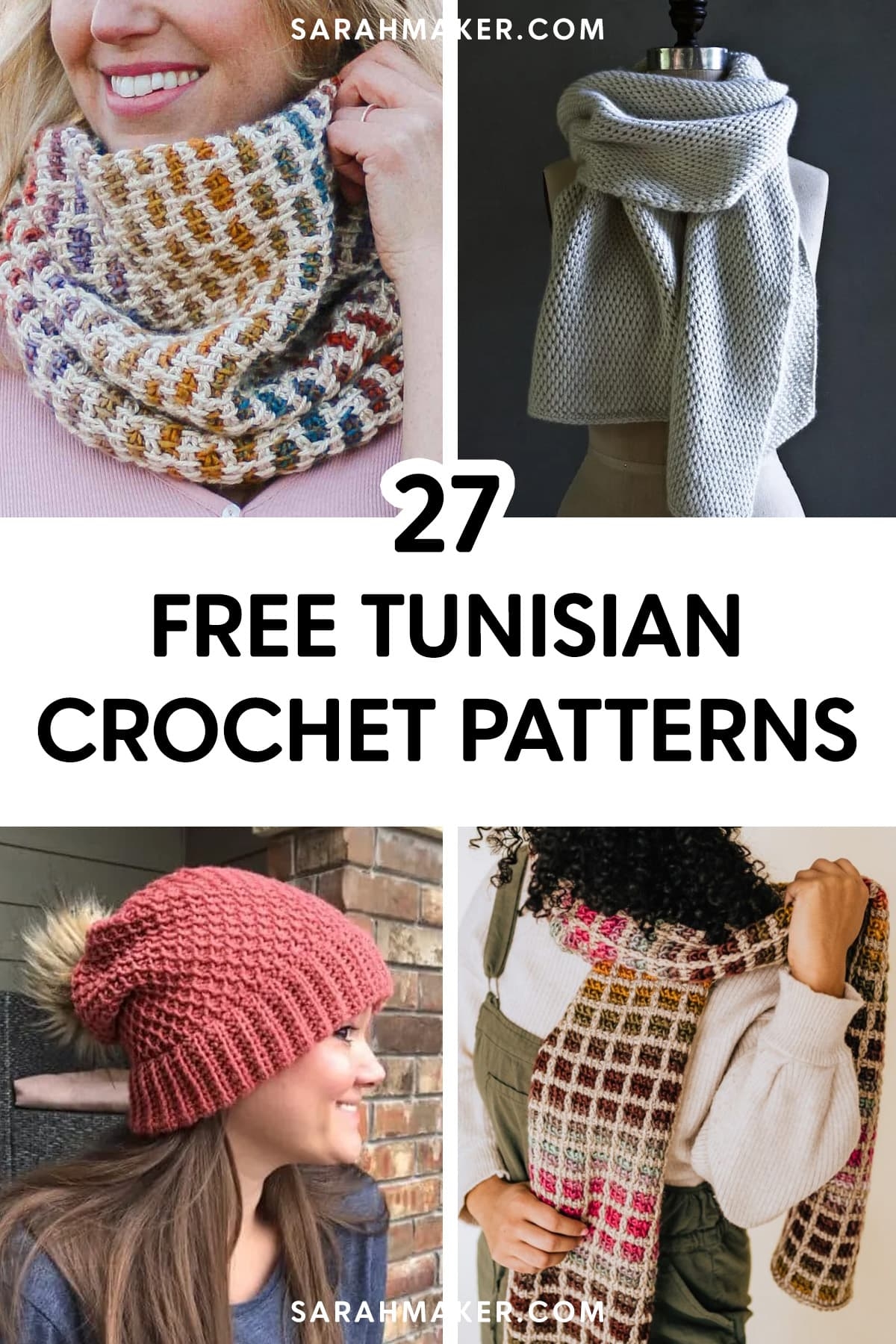 27 Free Tunisian Crochet Patterns Beginner friendly Sarah Maker 27 Free Tunisian Crochet Patterns Beginner friendly Sarah Maker