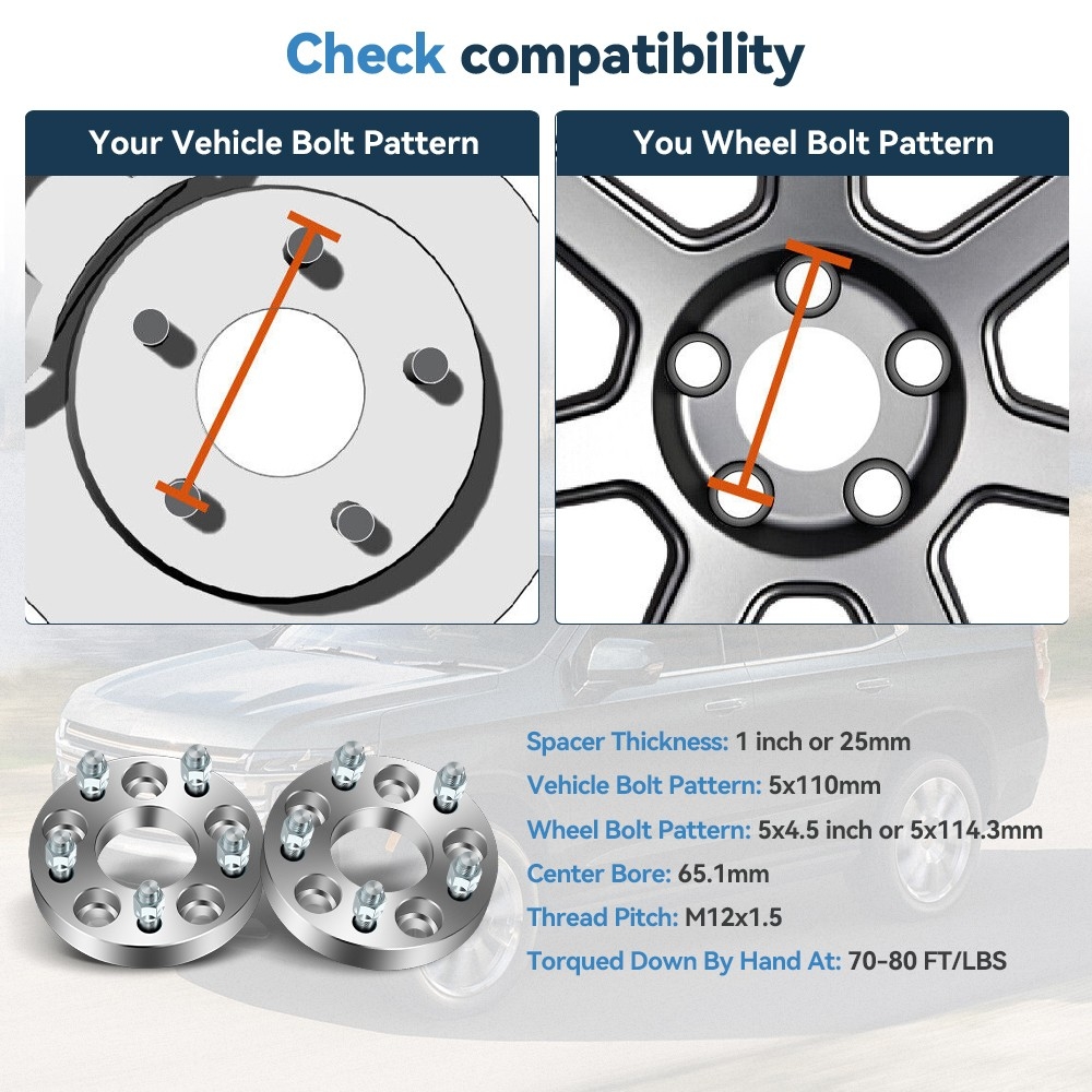 2Pcs 1 5x110 To 5x114 3 5x4 5 Wheel Apdaters 12x1 5 For Chevy HHR Cobalt Malibu EBay 2Pcs 1 5x110 To 5x114 3 5x4 5 Wheel Apdaters 12x1 5 For Chevy HHR Cobalt Malibu EBay