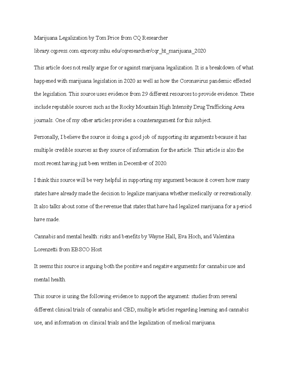 3 4 Sources On Project Marijuana Legalization By Tom Price From CQ Researcher Studocu 3 4 Sources On Project Marijuana Legalization By Tom Price From CQ Researcher Studocu