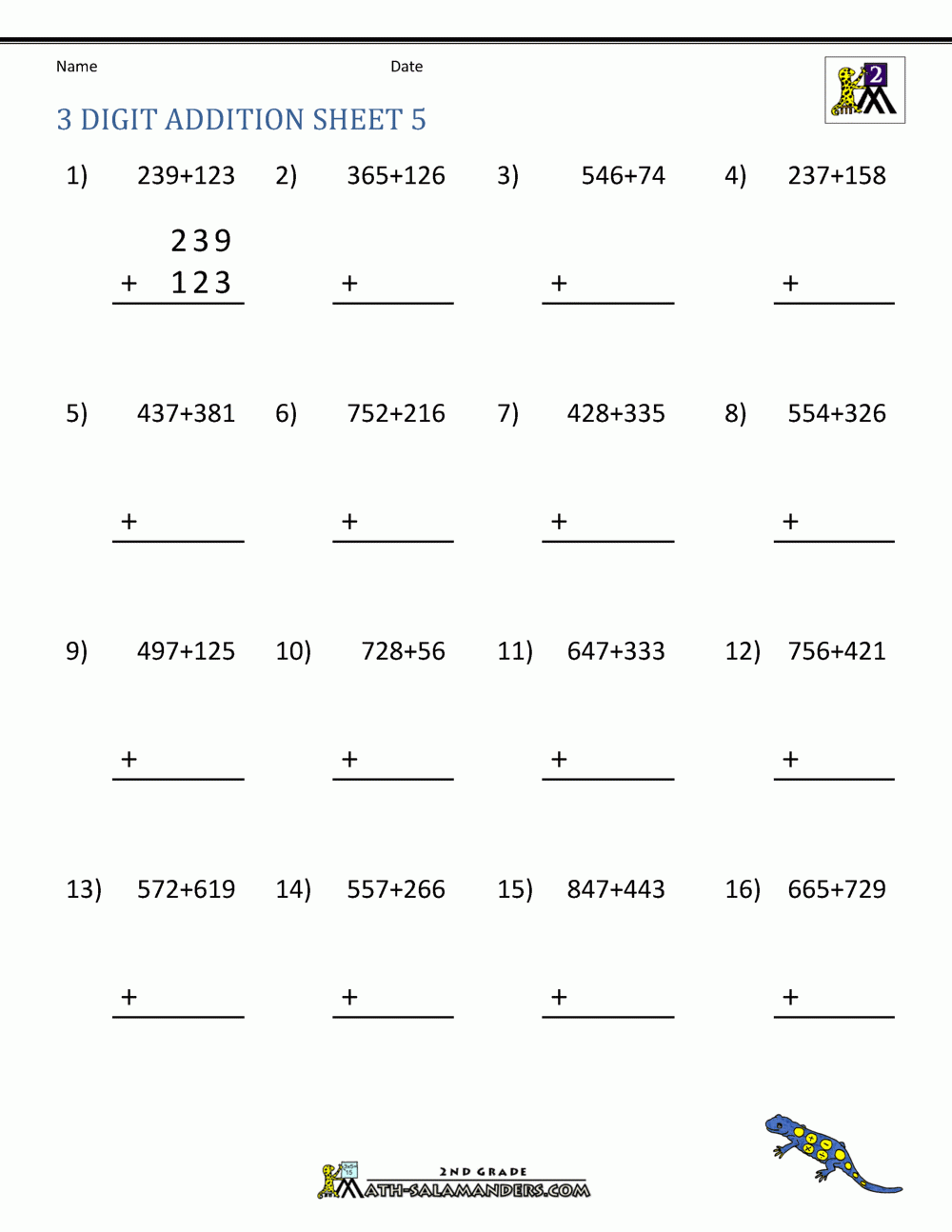 3 digit addition worksheets 3 digit addition worksheets