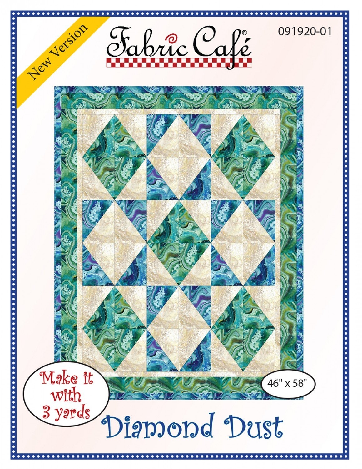 3 Yard Quilt Pattern Diamond Dust 850029306542 3 Yard Quilt Pattern Diamond Dust 850029306542