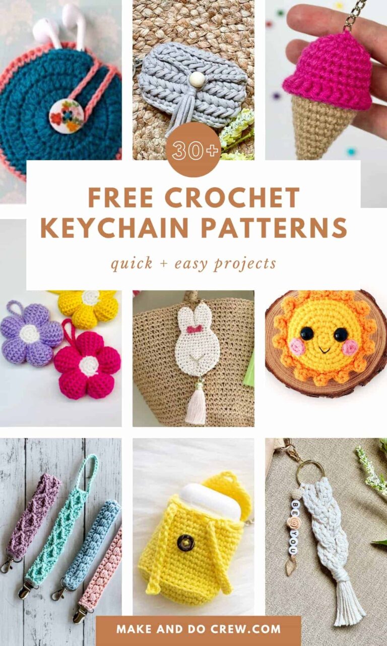 30 Adorable Free Crochet Keychain Patterns