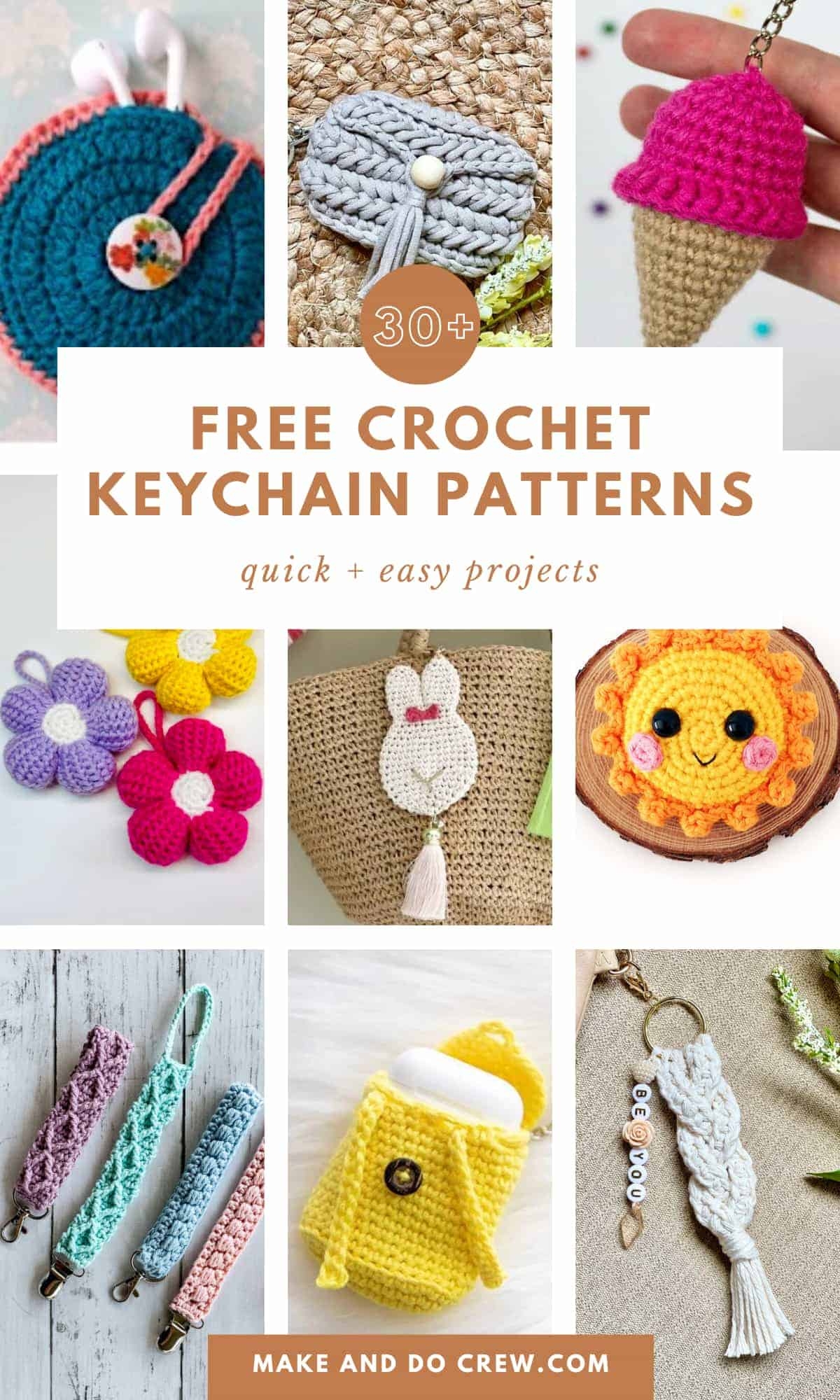 30 Adorable Free Crochet Keychain Patterns 30 Adorable Free Crochet Keychain Patterns