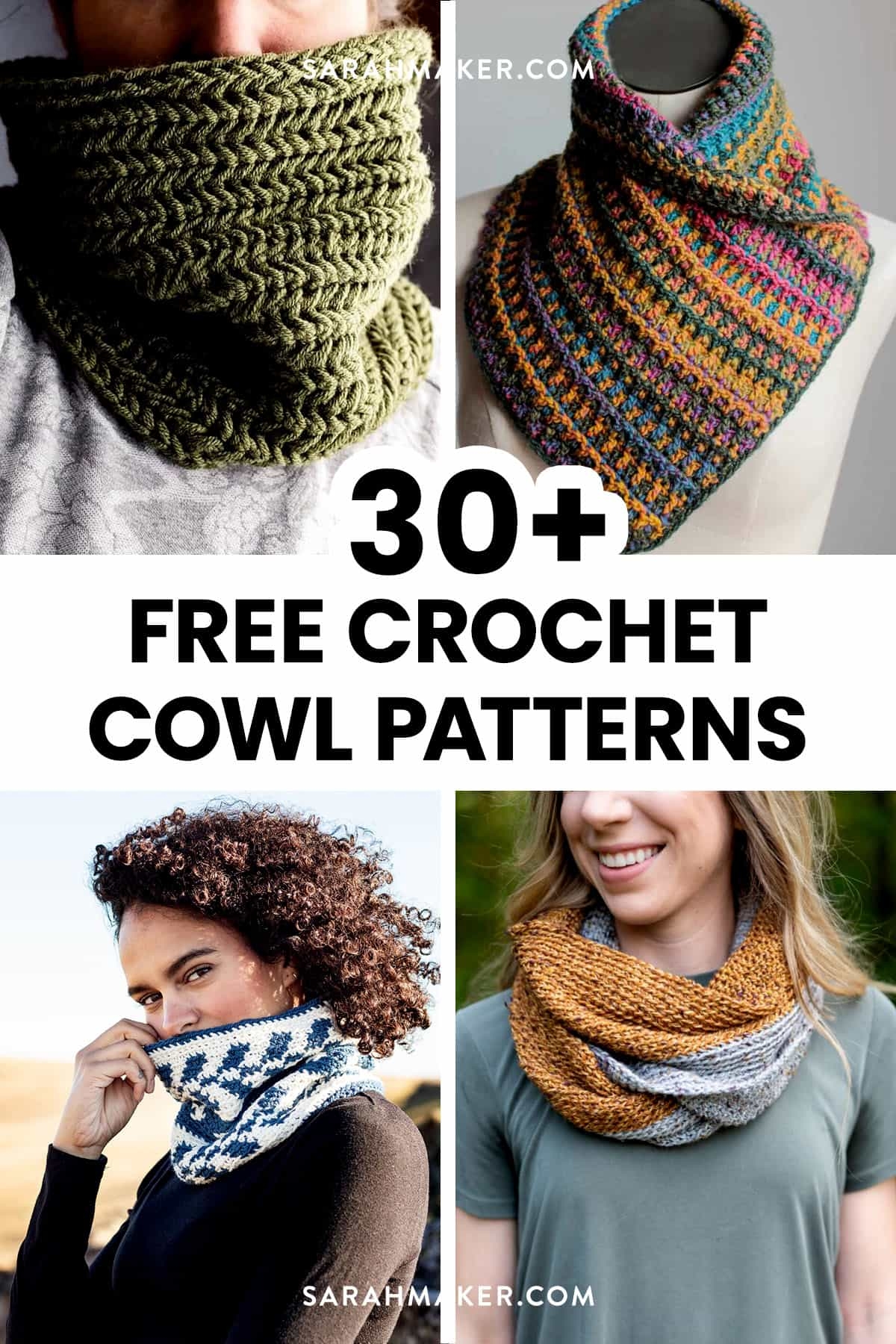 30 Free Crochet Cowl Patterns To Keep You Warm Sarah Maker 30 Free Crochet Cowl Patterns To Keep You Warm Sarah Maker