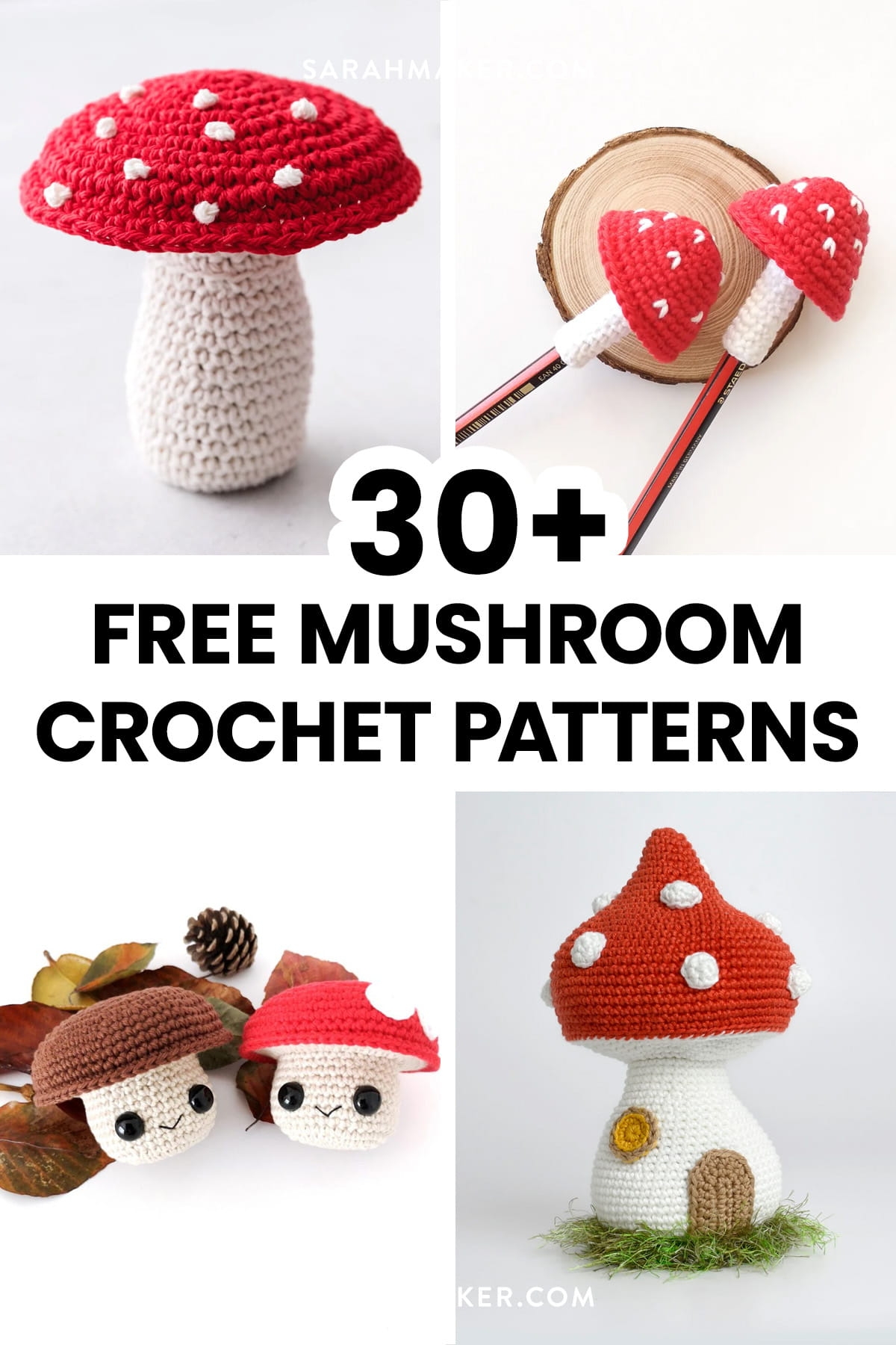 30 Free Crochet Mushroom Patterns For Amigurumi Decor And More Sarah Maker 30 Free Crochet Mushroom Patterns For Amigurumi Decor And More Sarah Maker
