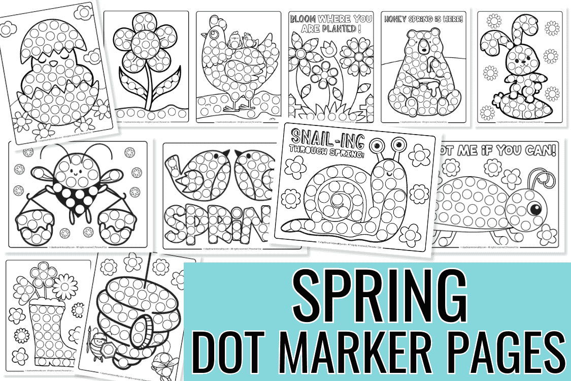 35 Spring Dot Marker Pages Free PDF Printables Daydream Into Reality 35 Spring Dot Marker Pages Free PDF Printables Daydream Into Reality